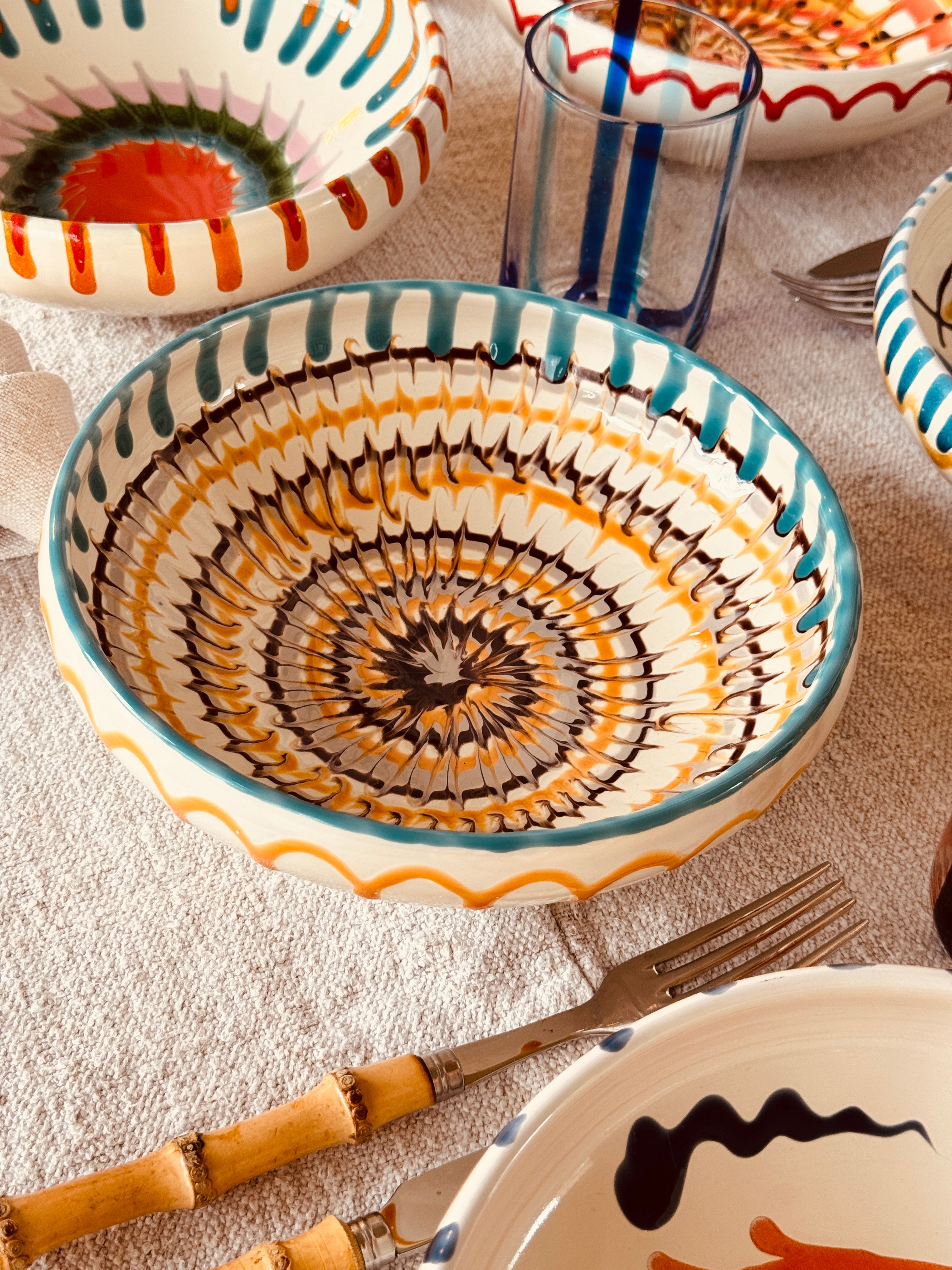 Schale Bordo Tornito "Riviera Mix" 6er Set