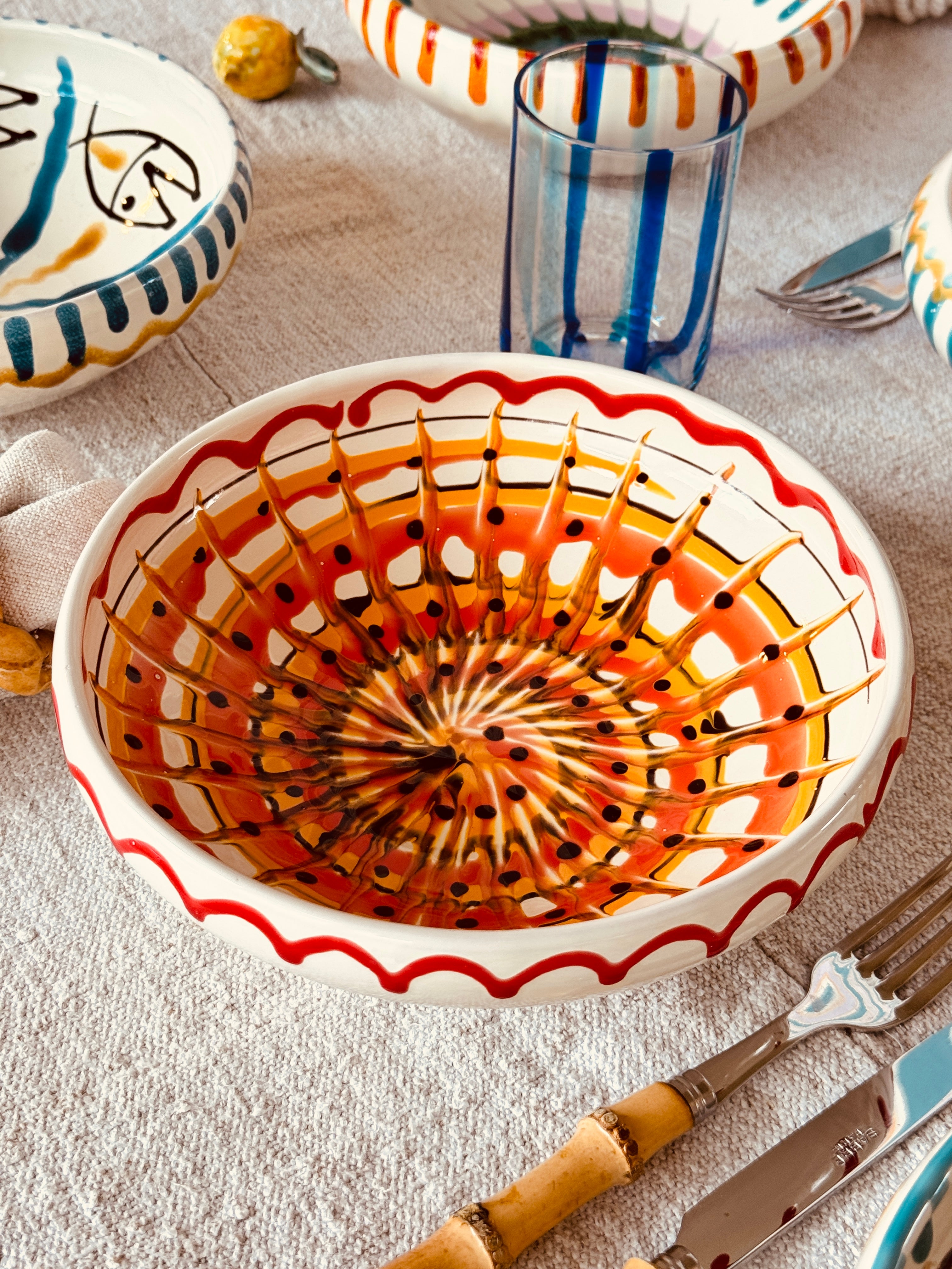 Schale Bordo Tornito "Riviera Mix" 6er Set