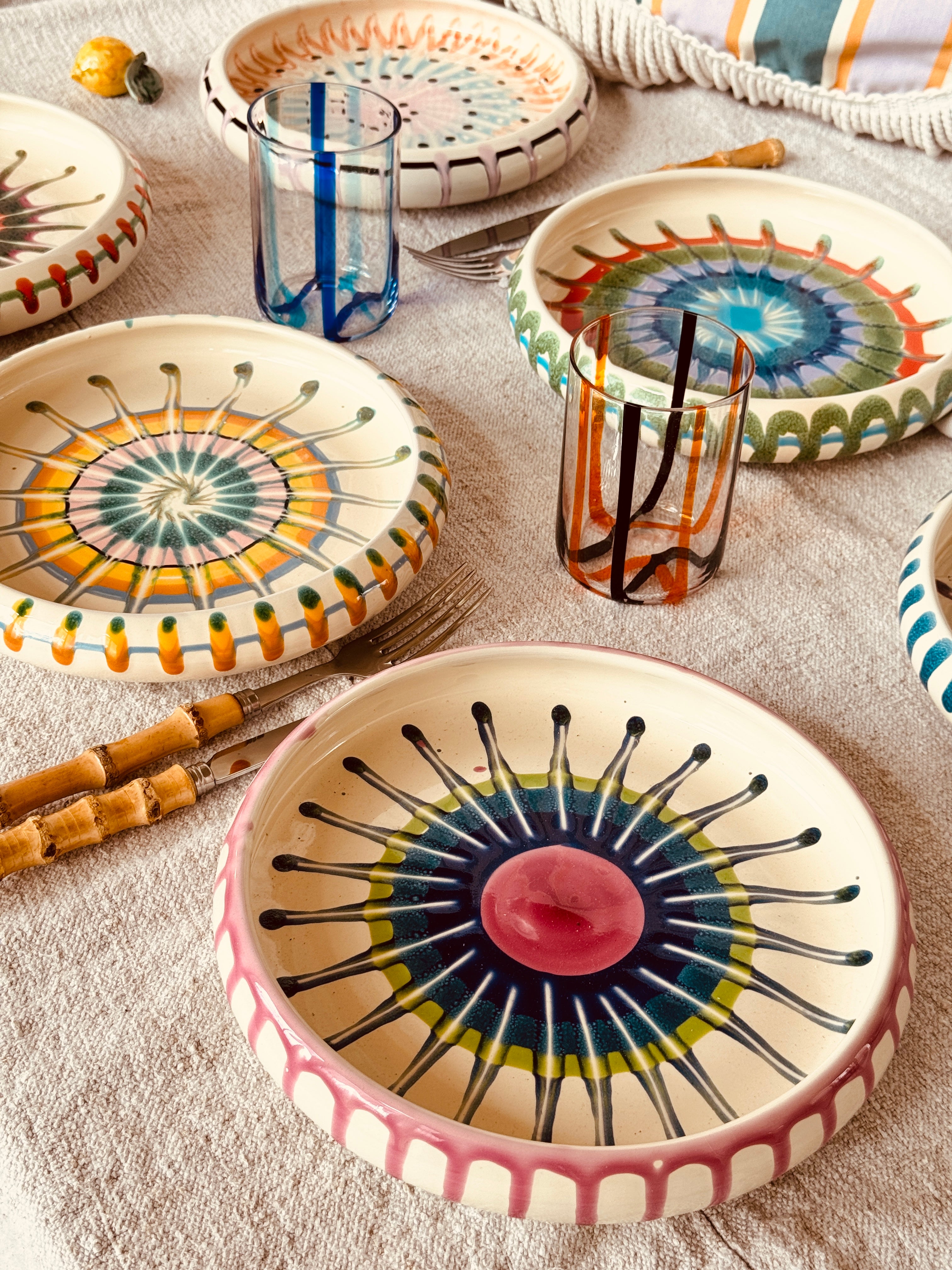 Frisbee Teller "Riviera Mix" 6er Set