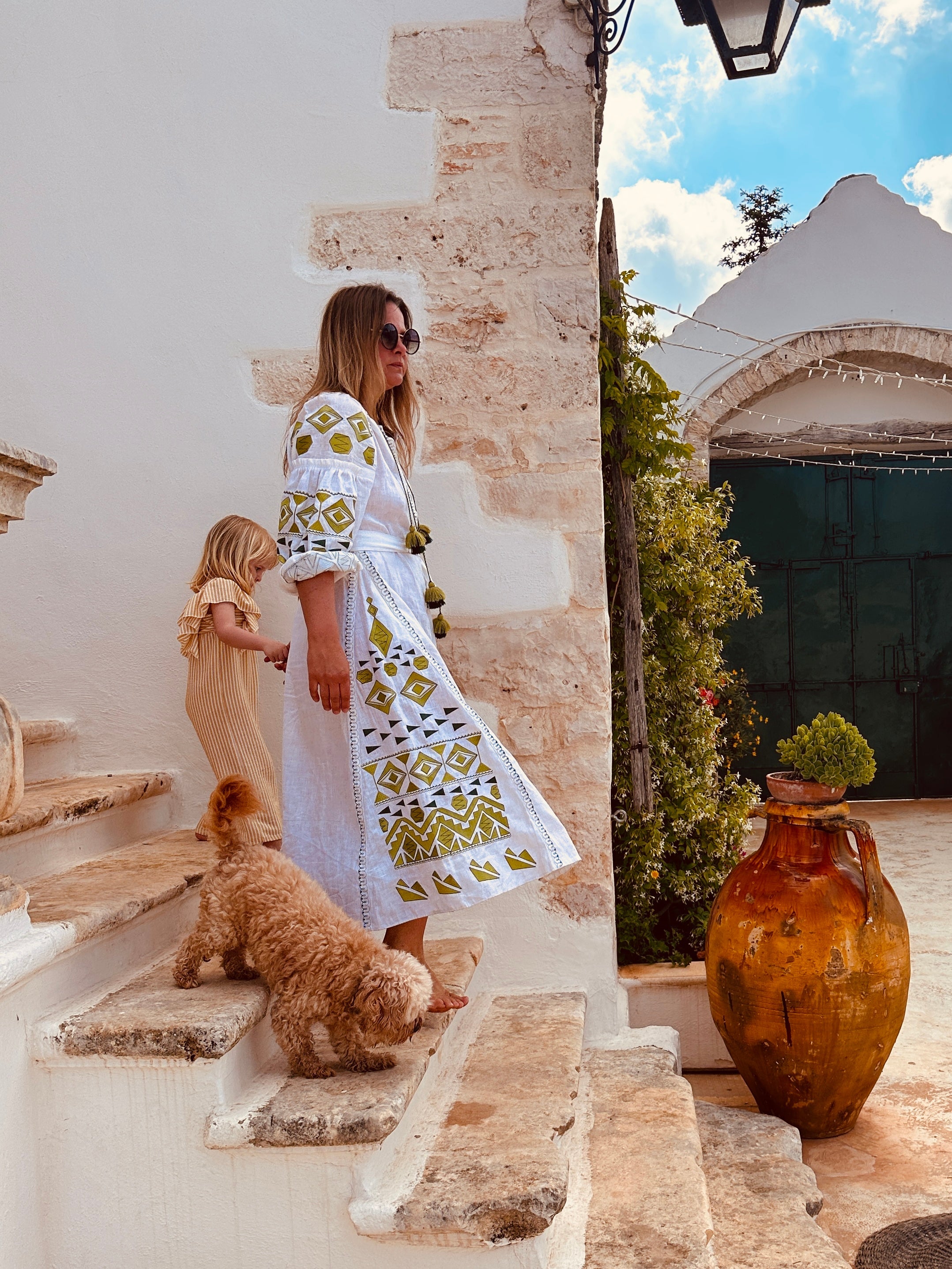 Bohemian Rapsody - Mrs.Riviera Sommerkleid „Green Lotus“ Größe1