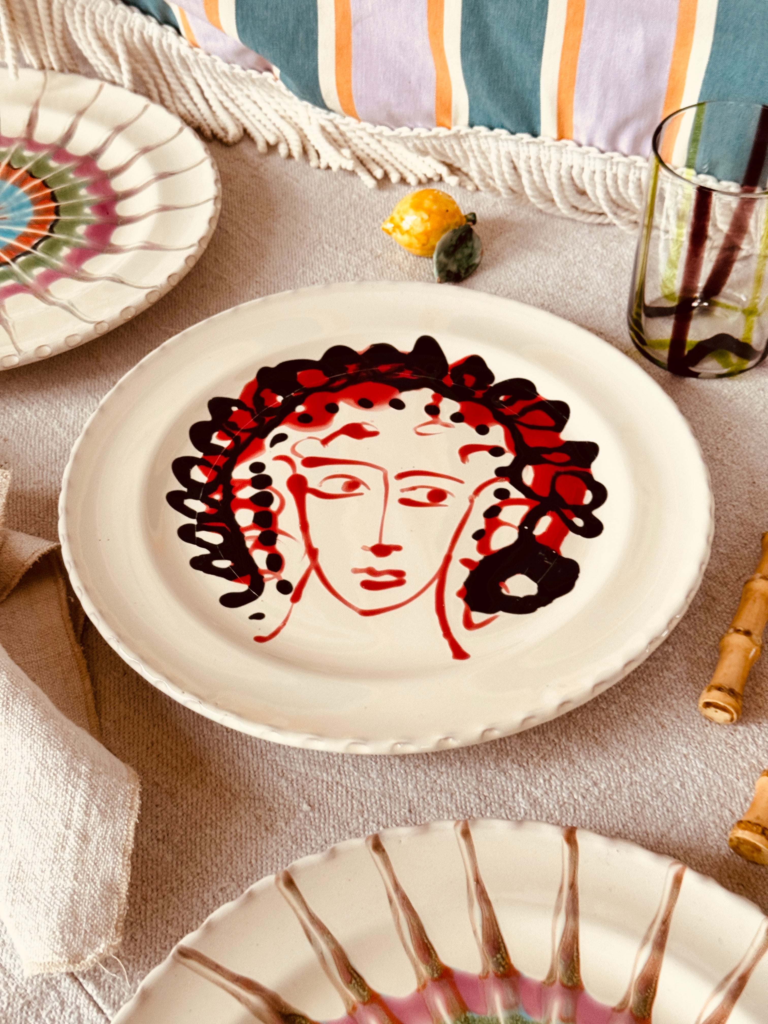 Psychodelic Speiseteller - 27cm "Unique Art Faces by Studio Riviera"