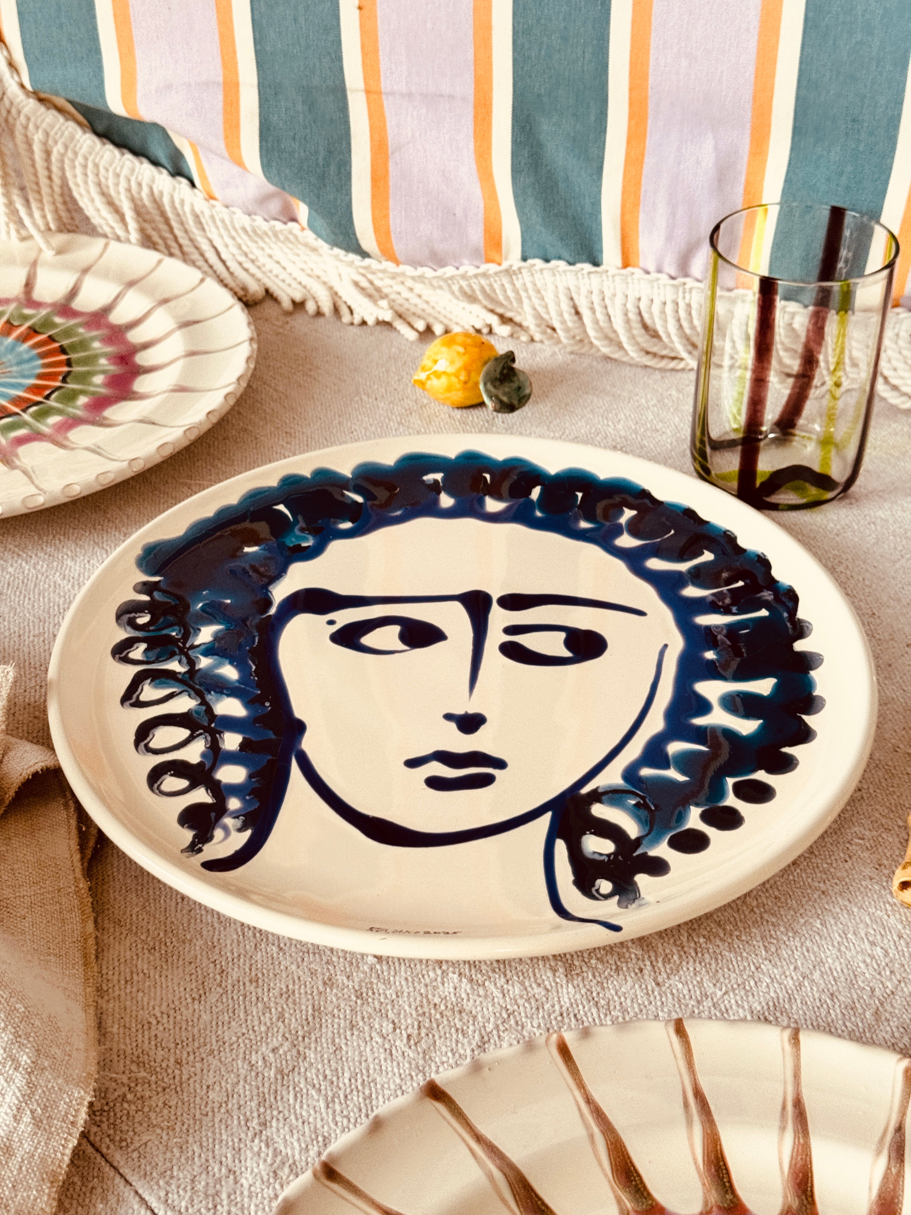 großer Teller 30cm "Unique Art Piece"