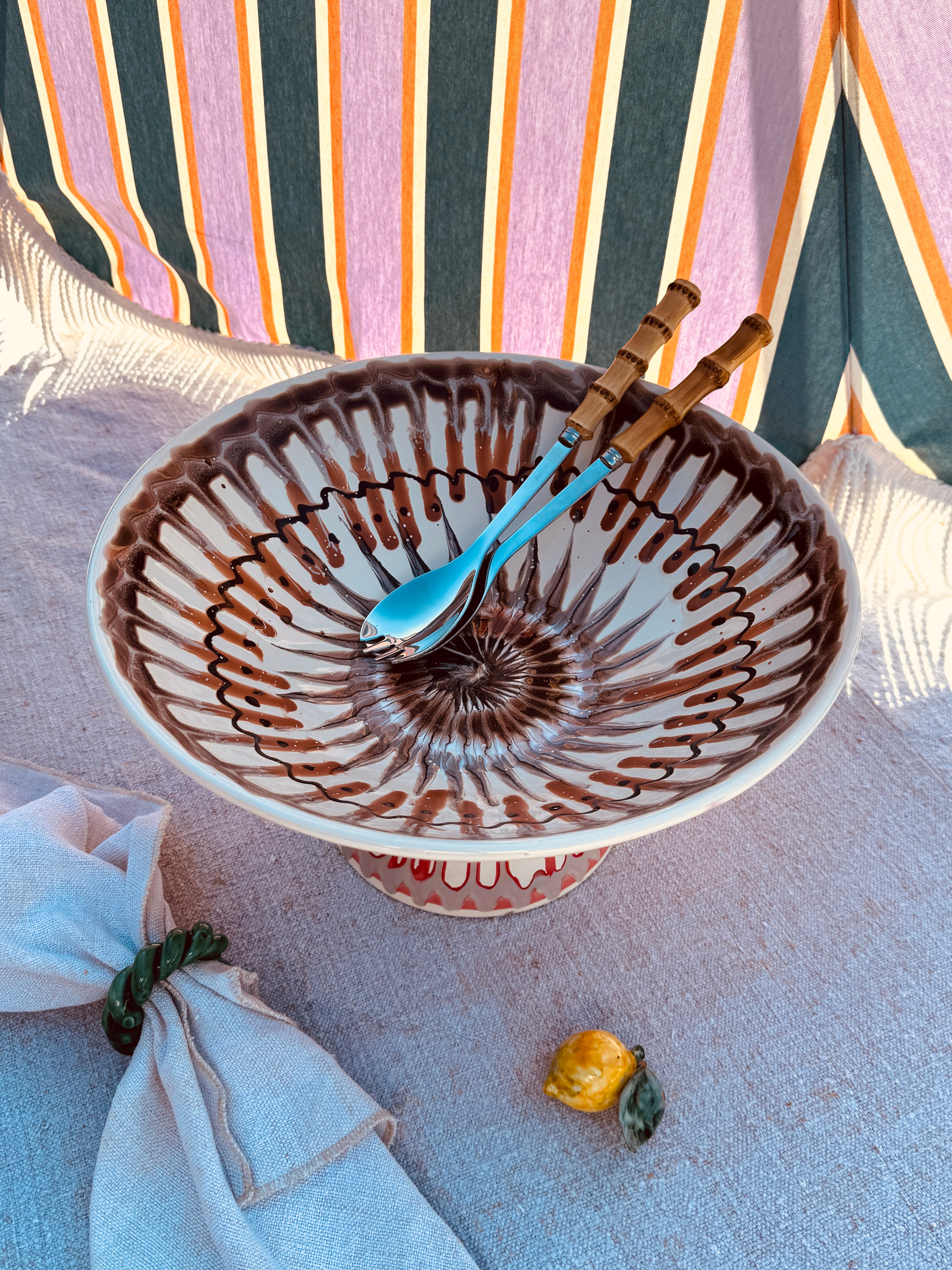 Einzelstück – Psychodelic High Bowl „Konic“, 35 cm