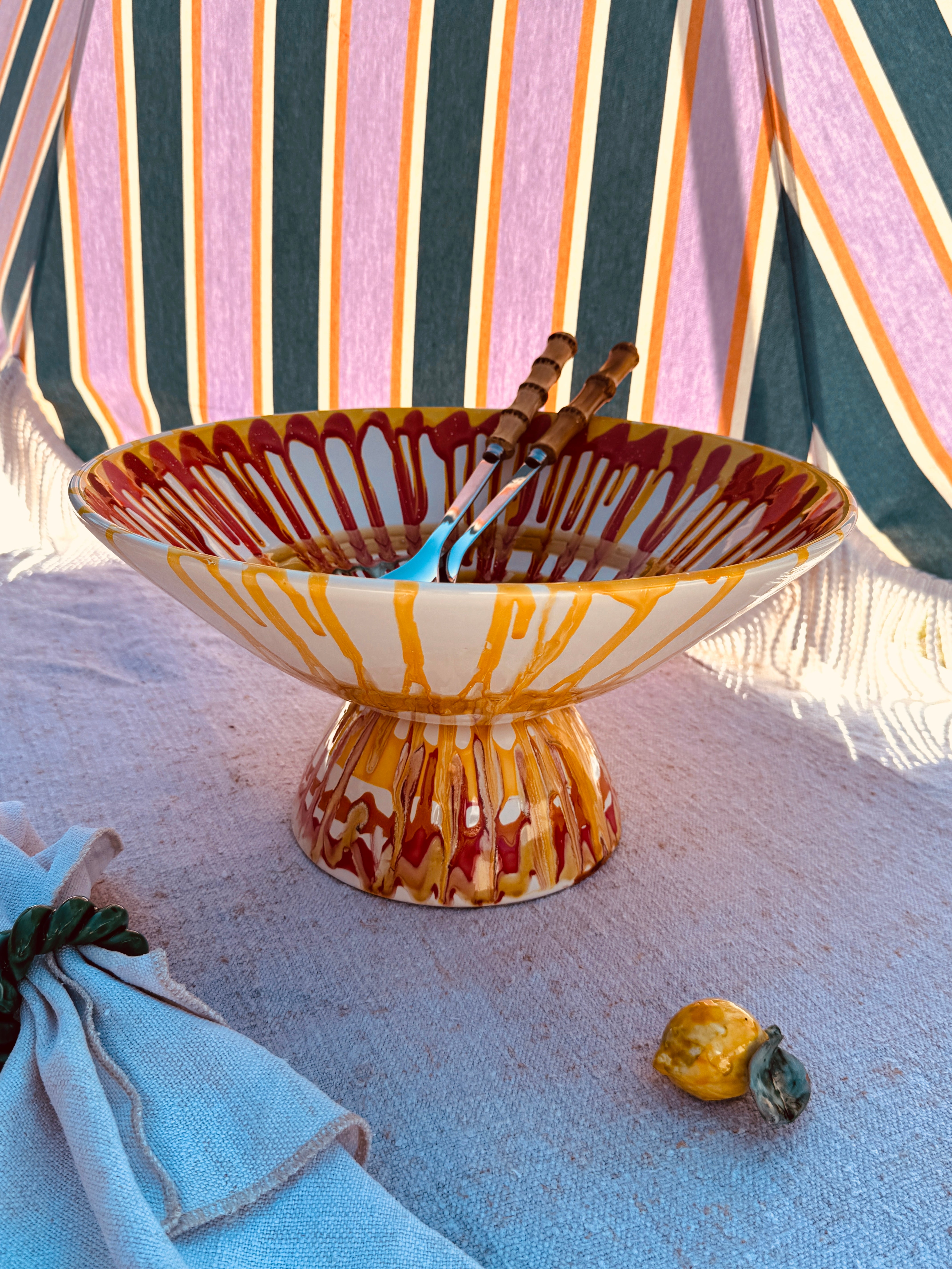 Einzelstück – Psychodelic High Bowl „Konic“, 35 cm