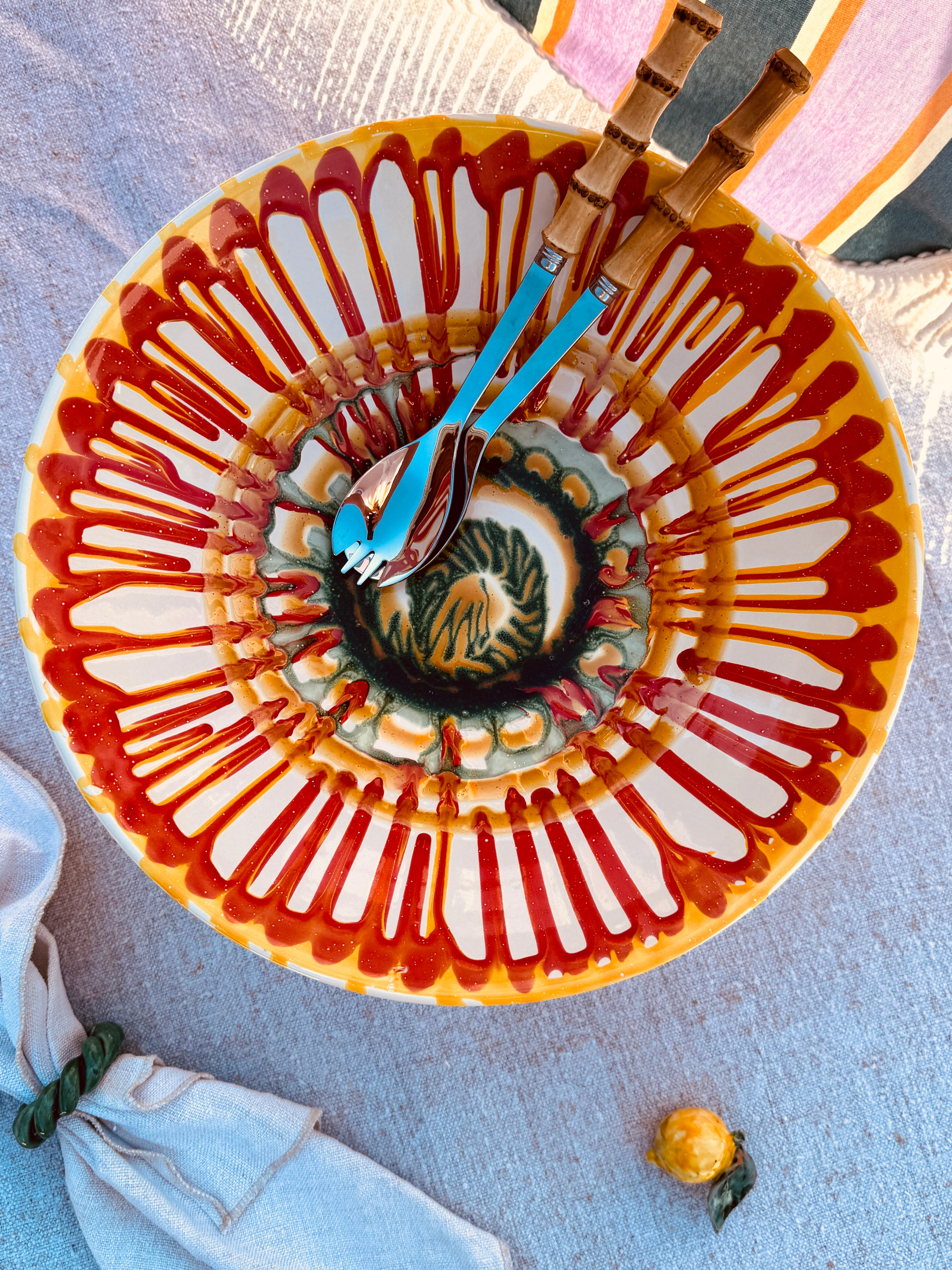 Einzelstück – Psychodelic High Bowl „Konic“, 35 cm