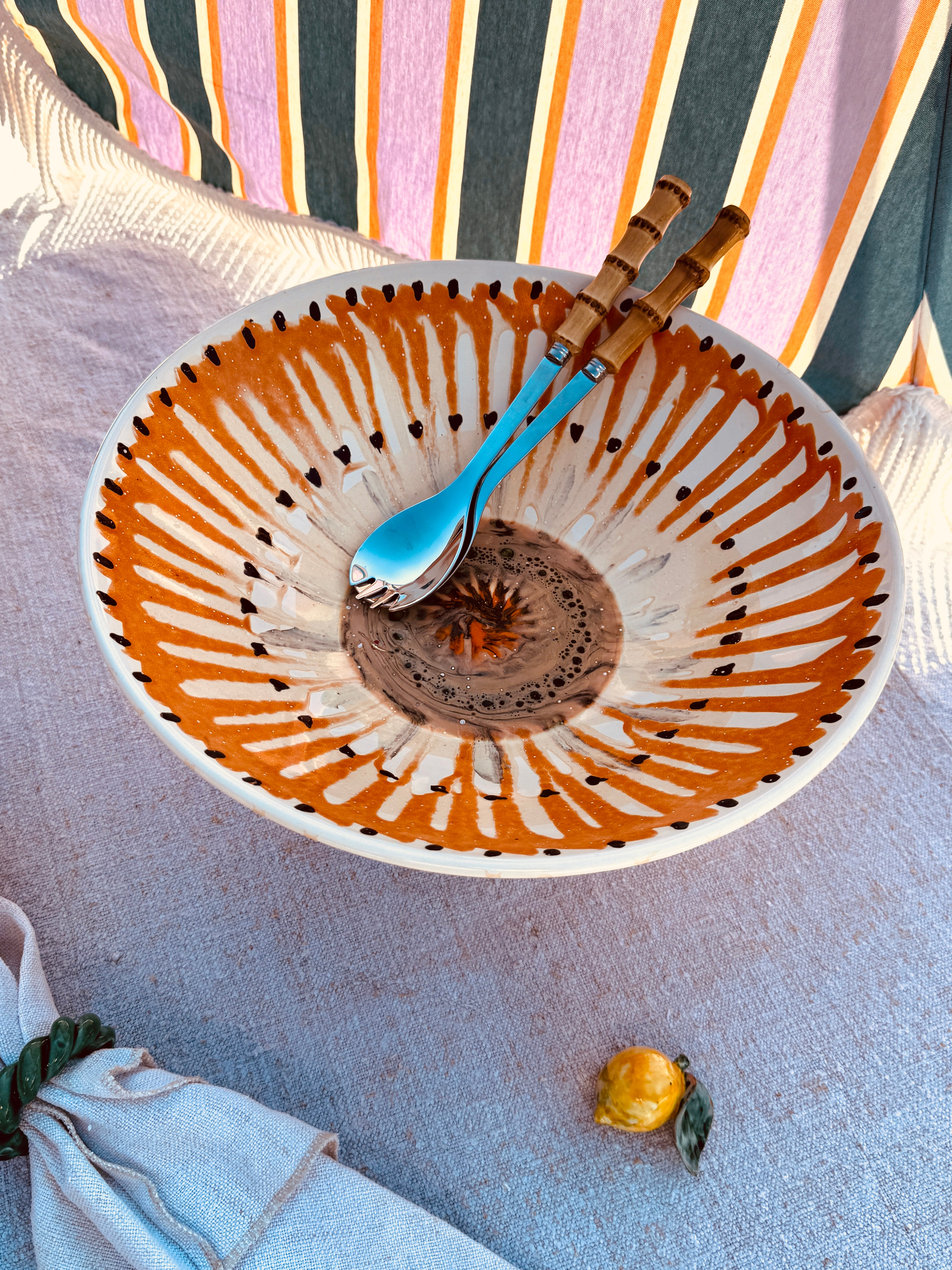 Einzelstück – Psychodelic High Bowl „Konic“, 35 cm