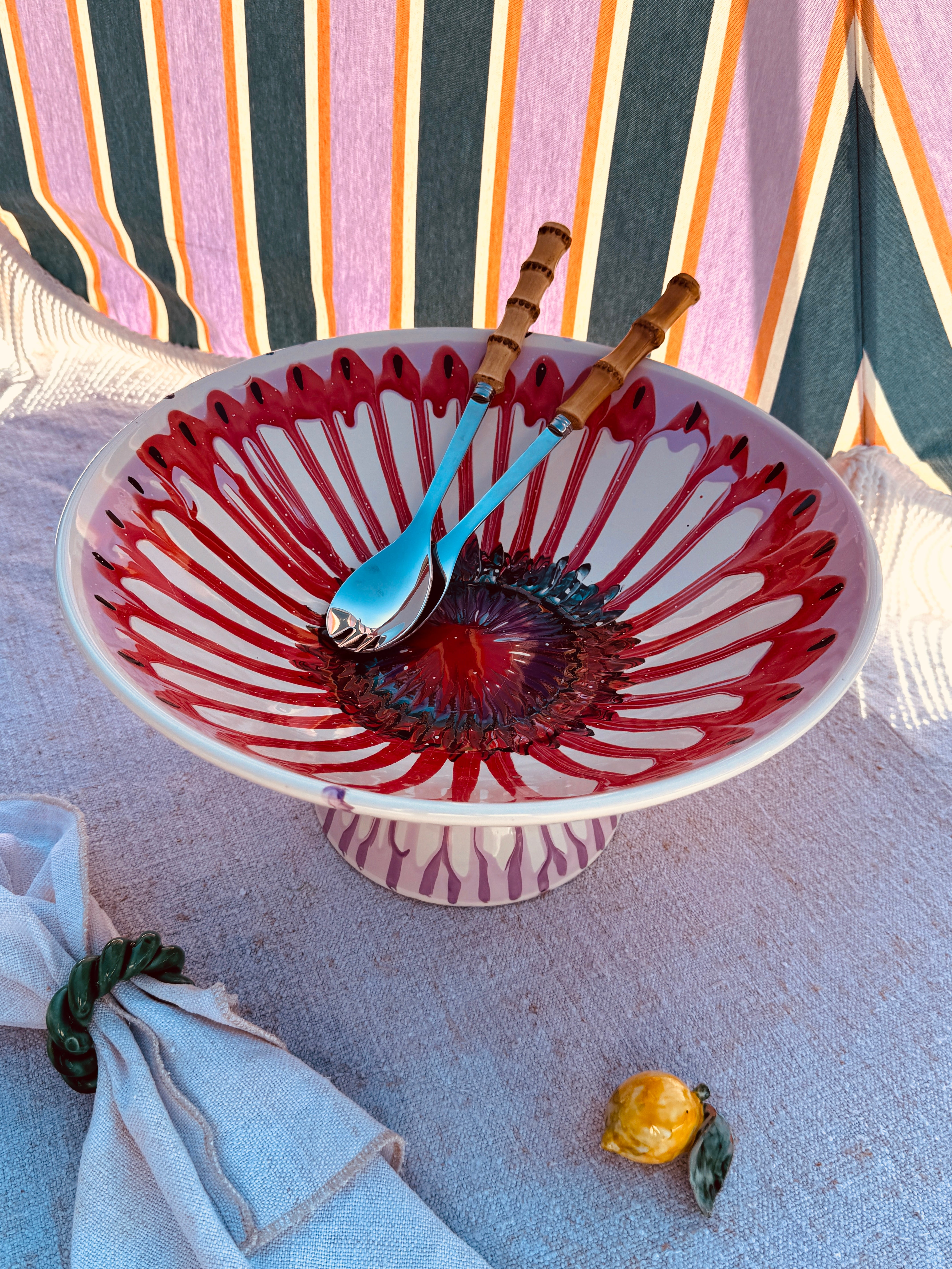 Einzelstück – Psychodelic High Bowl „Konic“, 35 cm