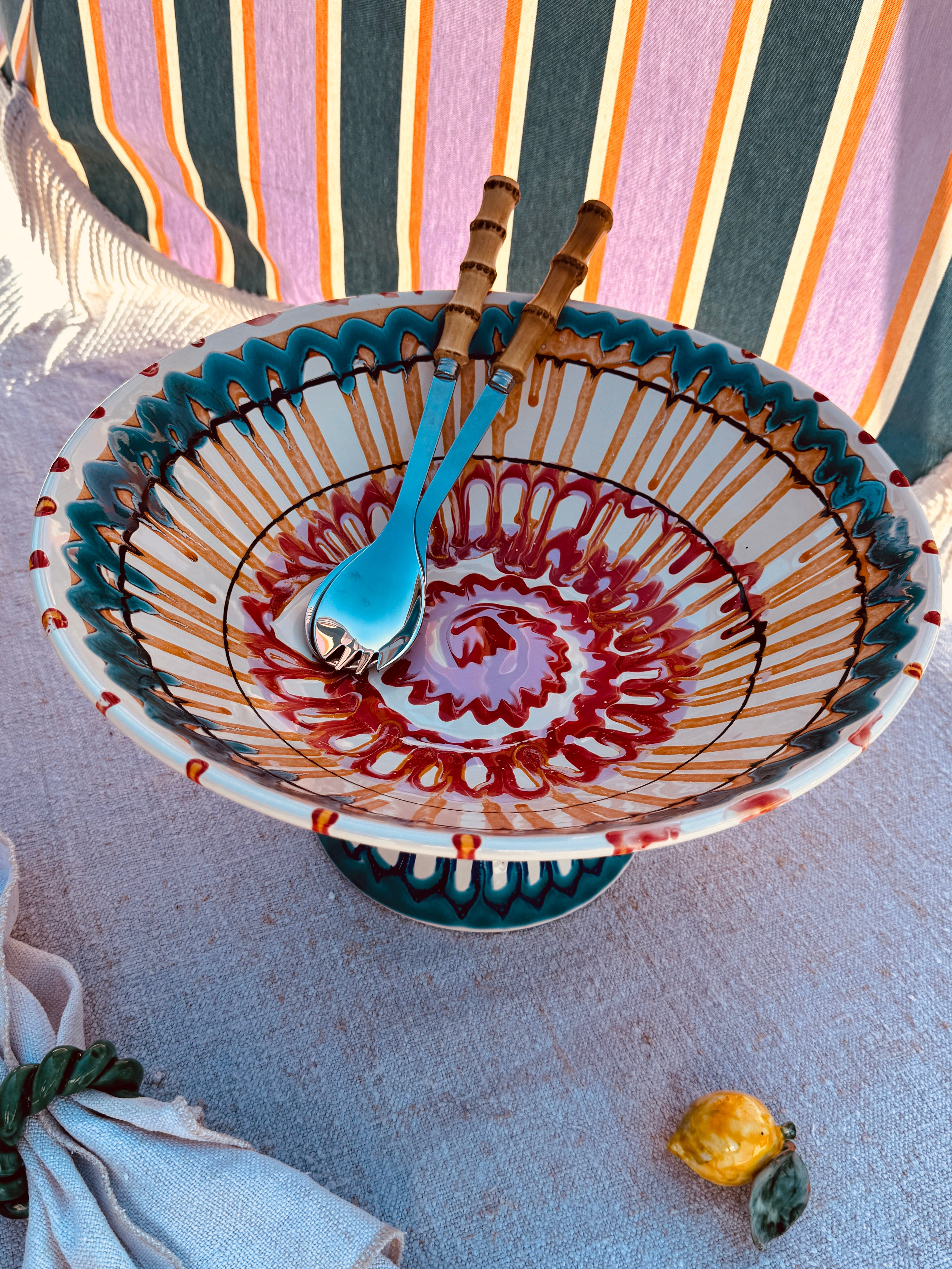 Einzelstück – Psychodelic High Bowl „Konic“, 35 cm