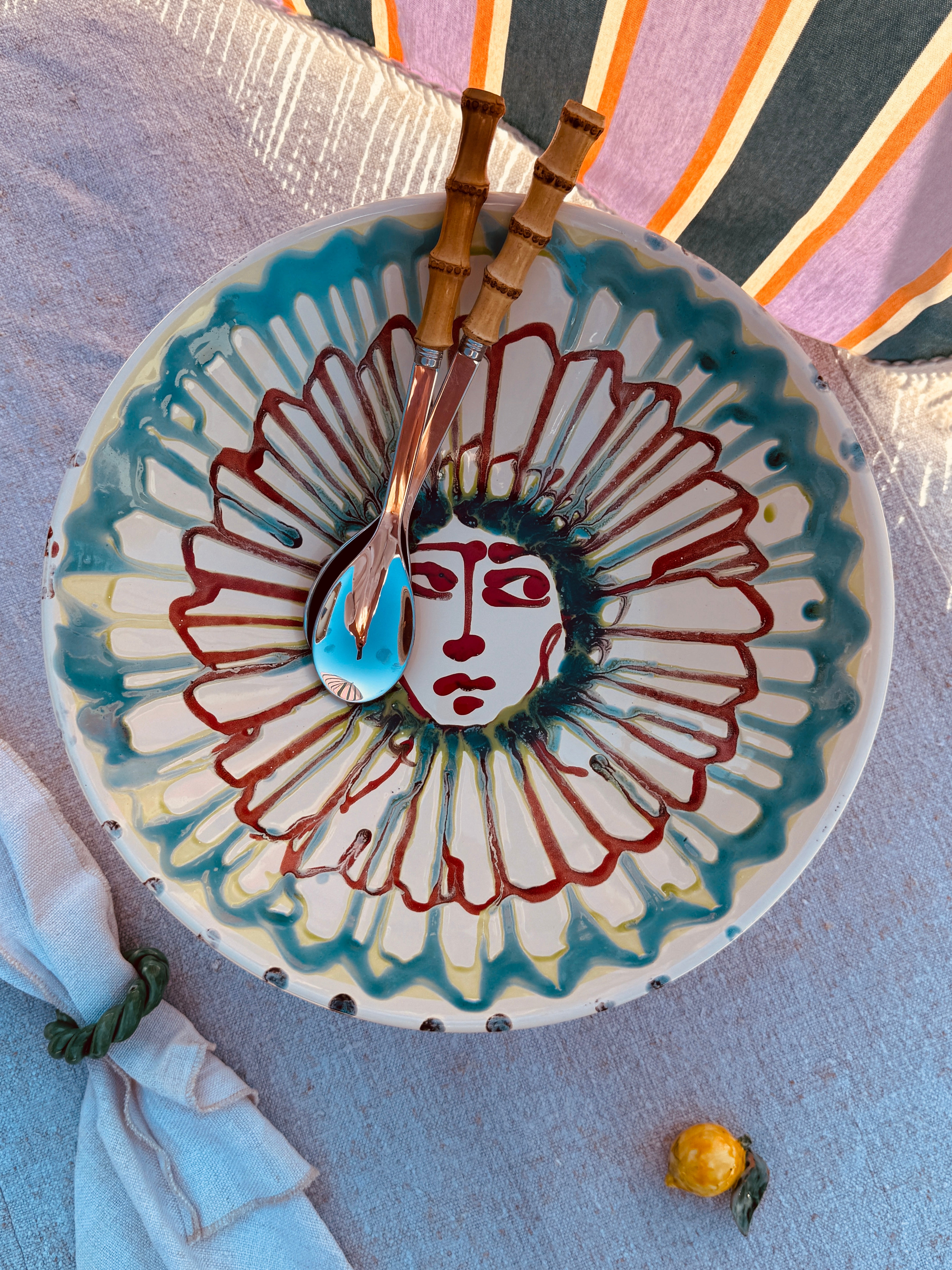 Einzelstück – Psychodelic High Bowl „Konic“, 35 cm