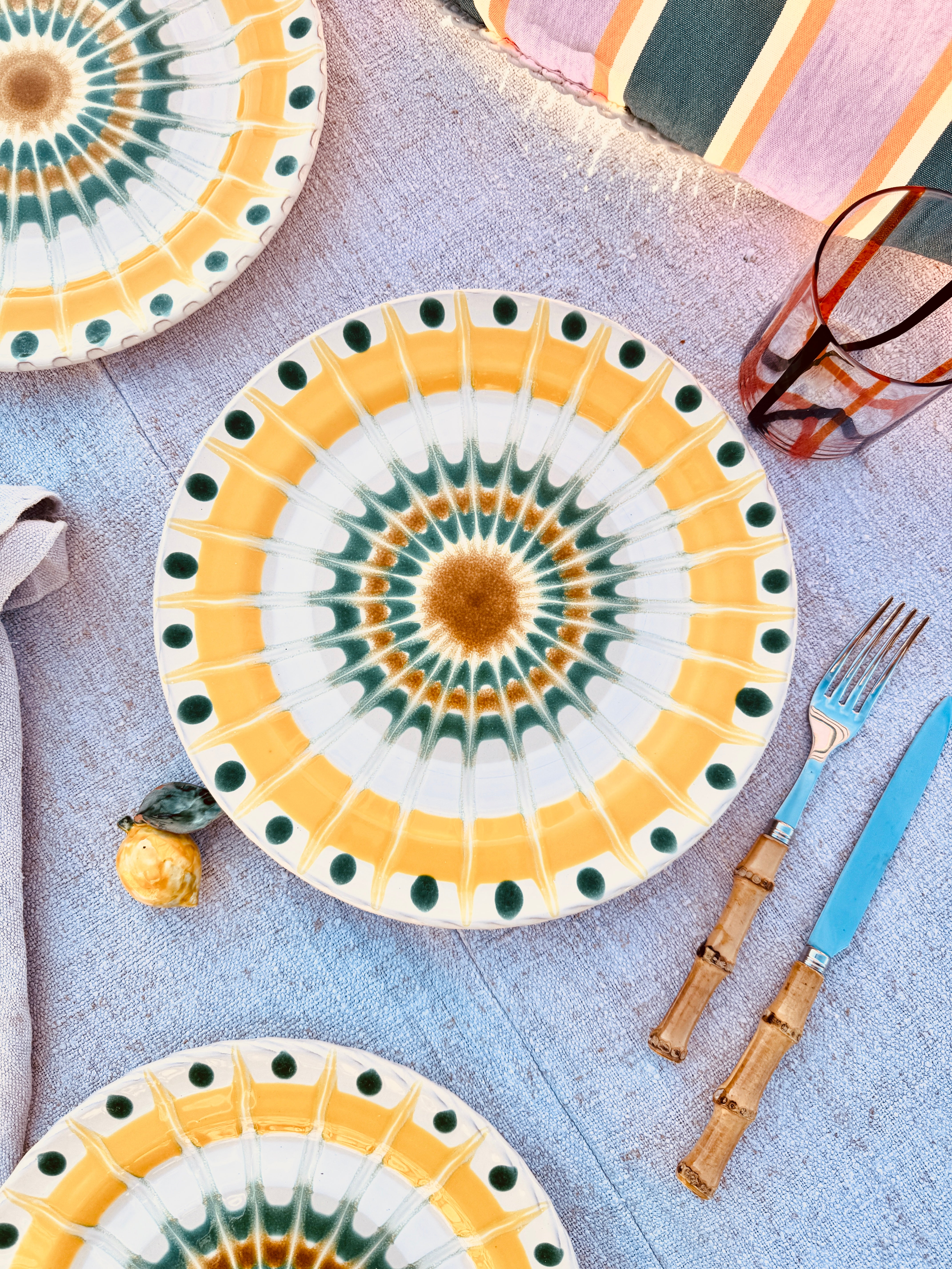 Psychodelic Speiseteller - 27cm "Grand Hotel Riviera Sole"