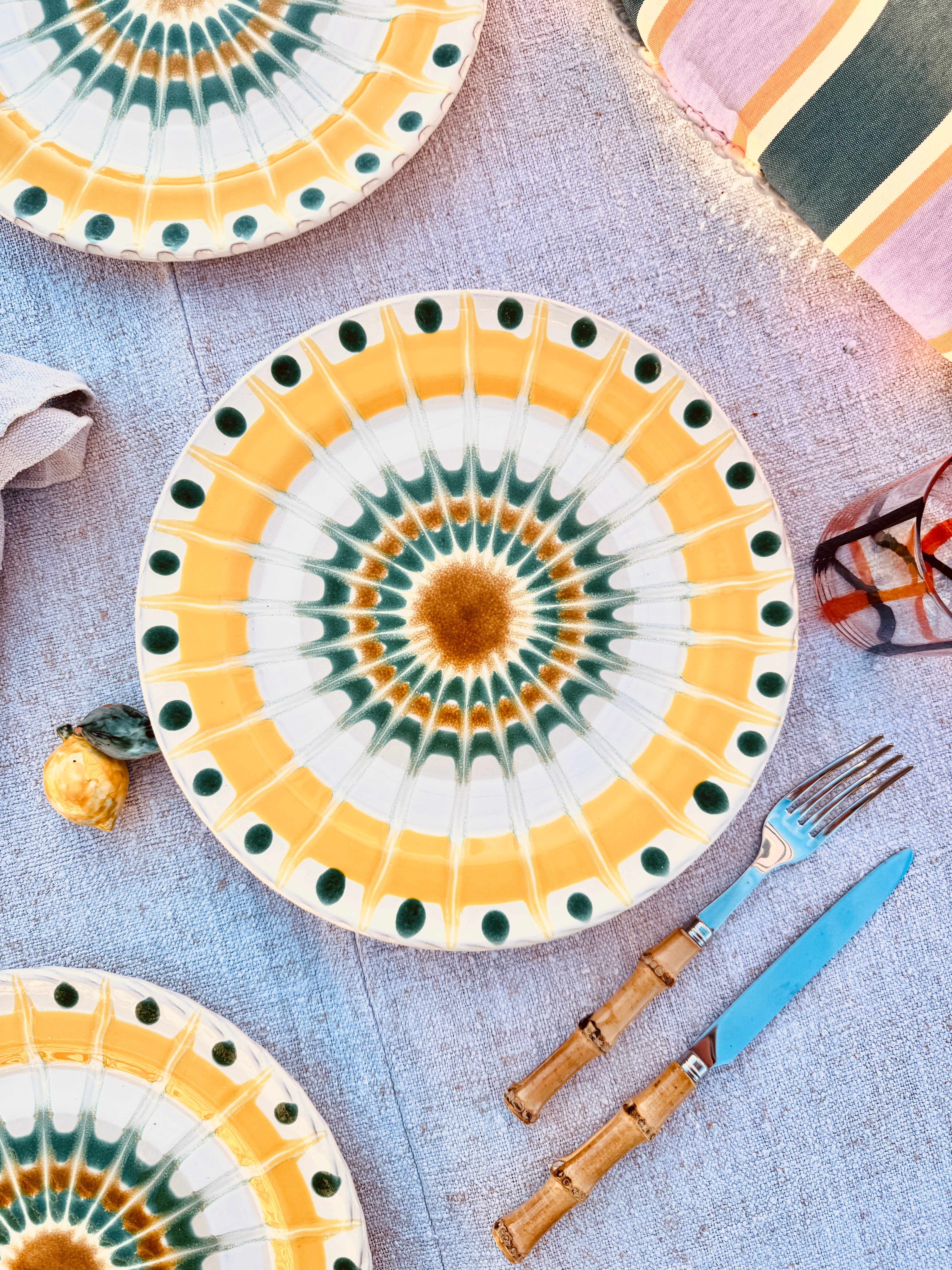 Psychodelic Speiseteller - 27cm "Grand Hotel Riviera Sole"