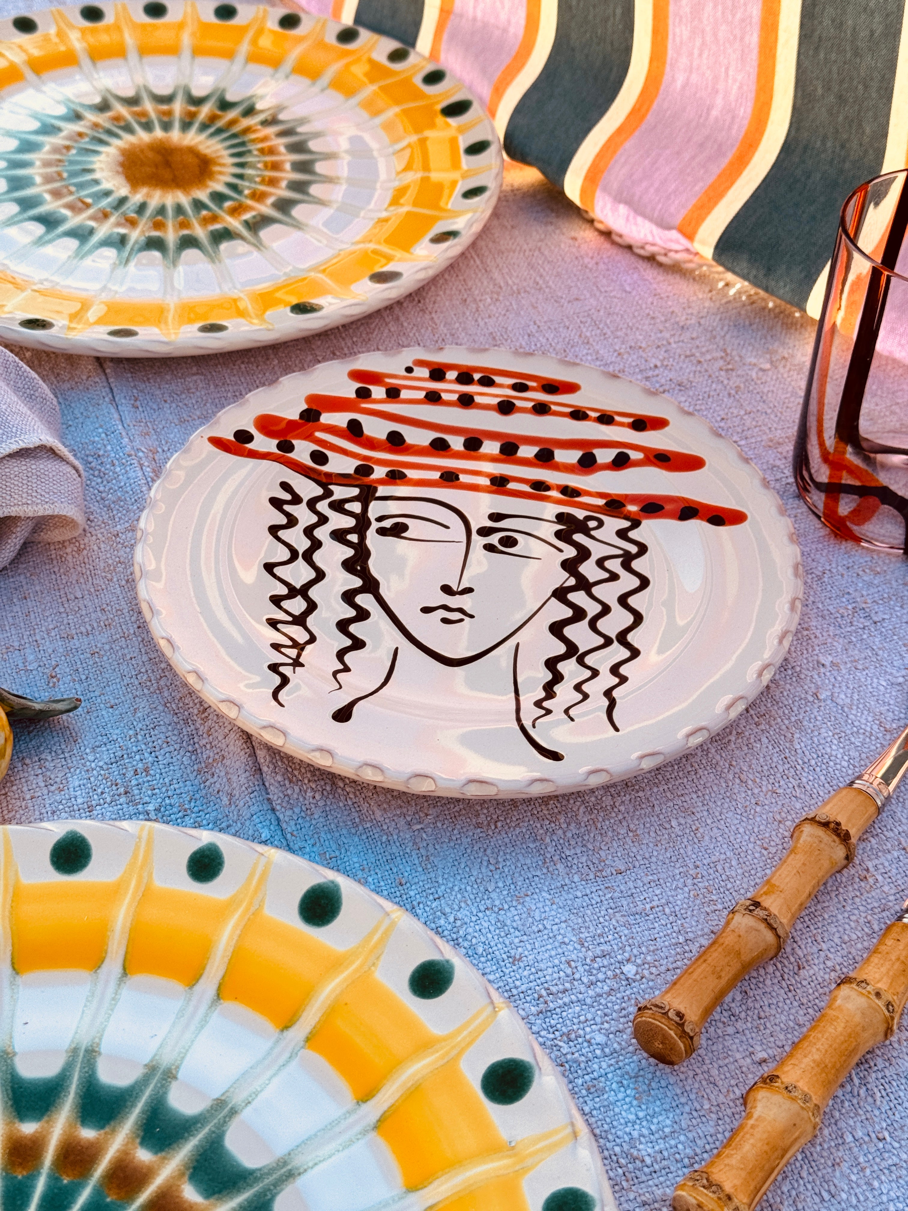 Viso Antipasti Plate "Ciao Madame Picasso" - 20cm