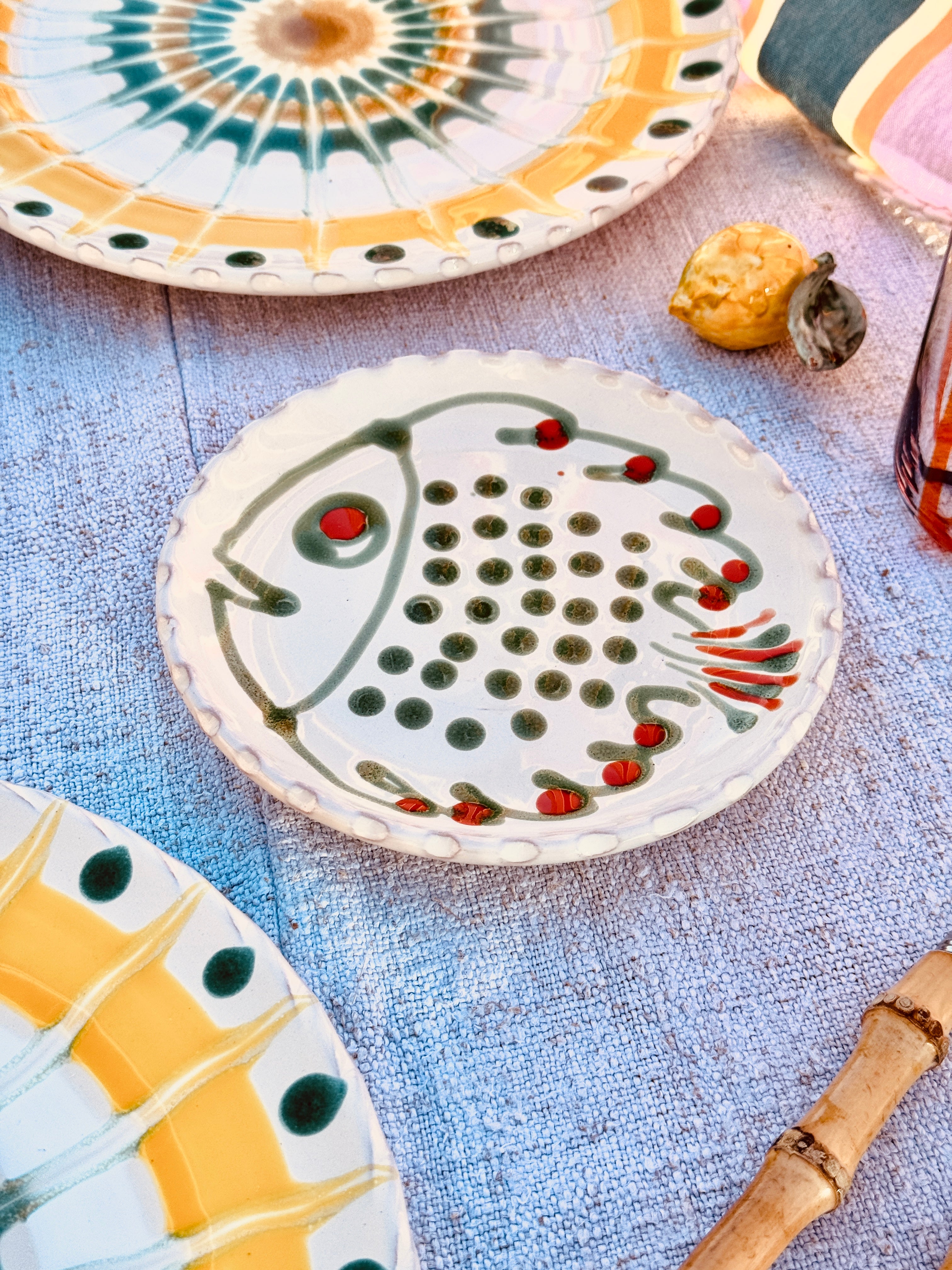 Brotteller 16cm "IL Pesce Pazzo verde"