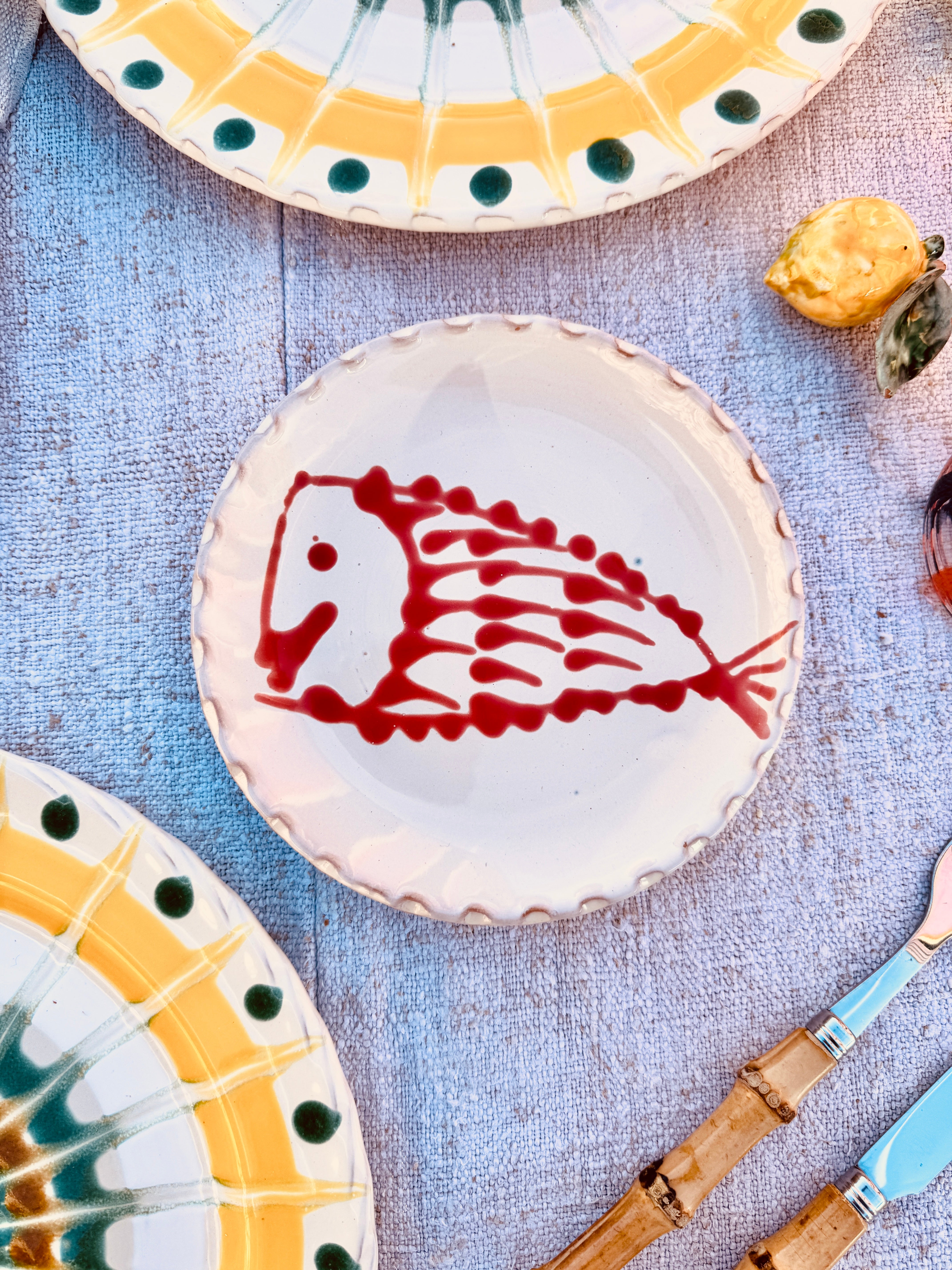 UNIQUE Fruit Plate 16cm "IL Pesce Pazzo"