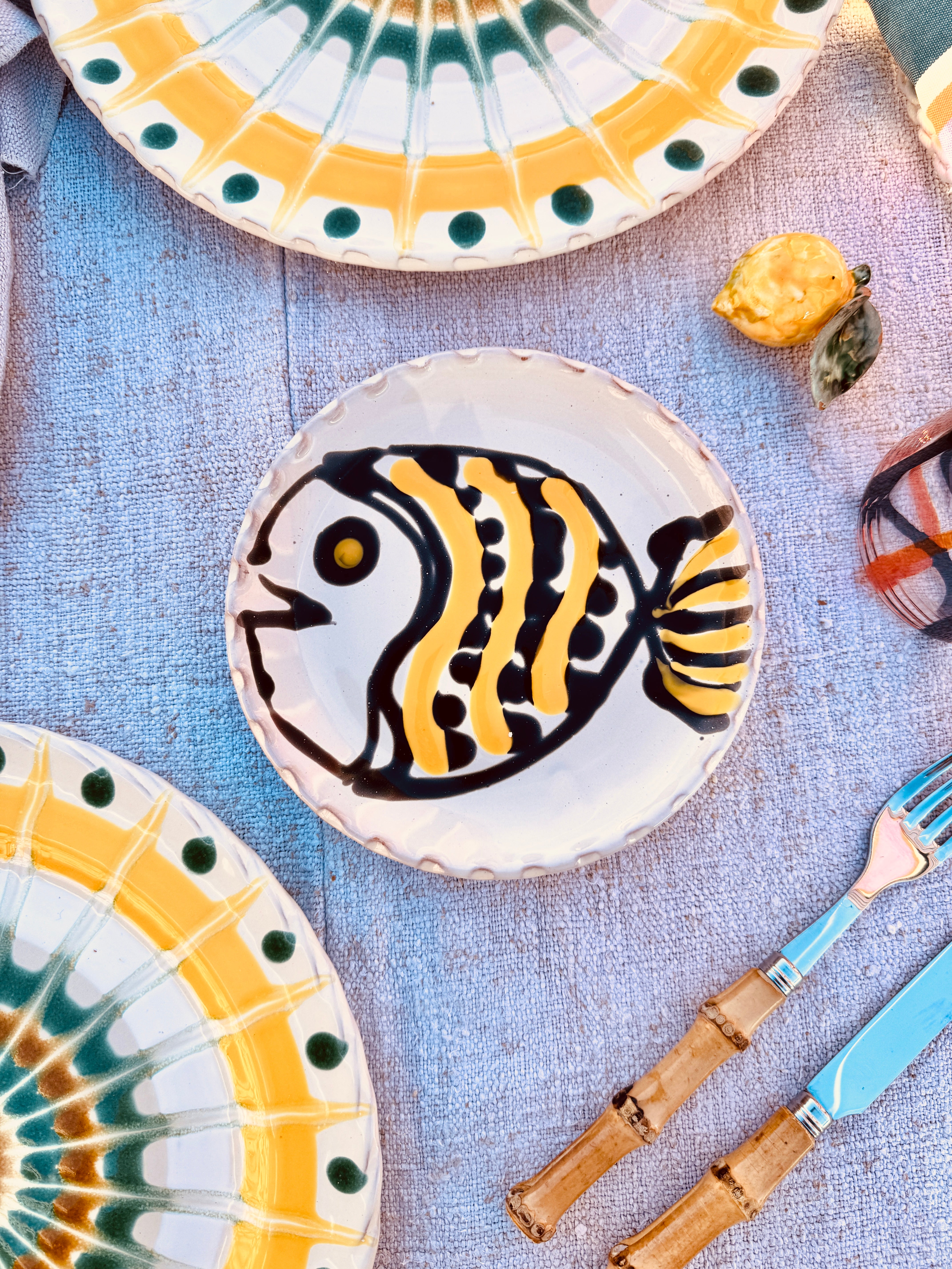 UNIQUE Fruit Plate 16cm "IL Pesce Pazzo"