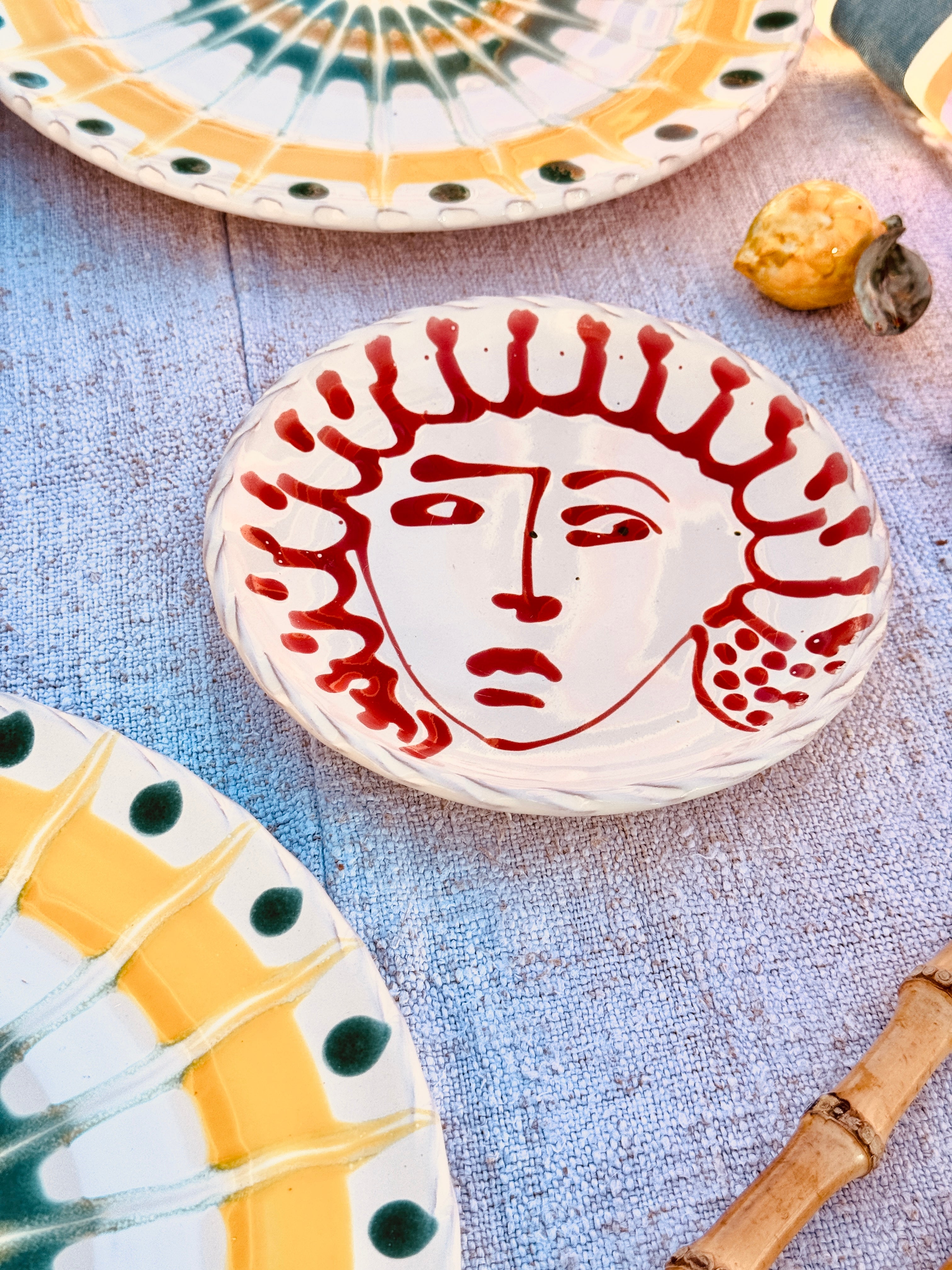 UNIQUE Fruit Plate 16cm "Face"