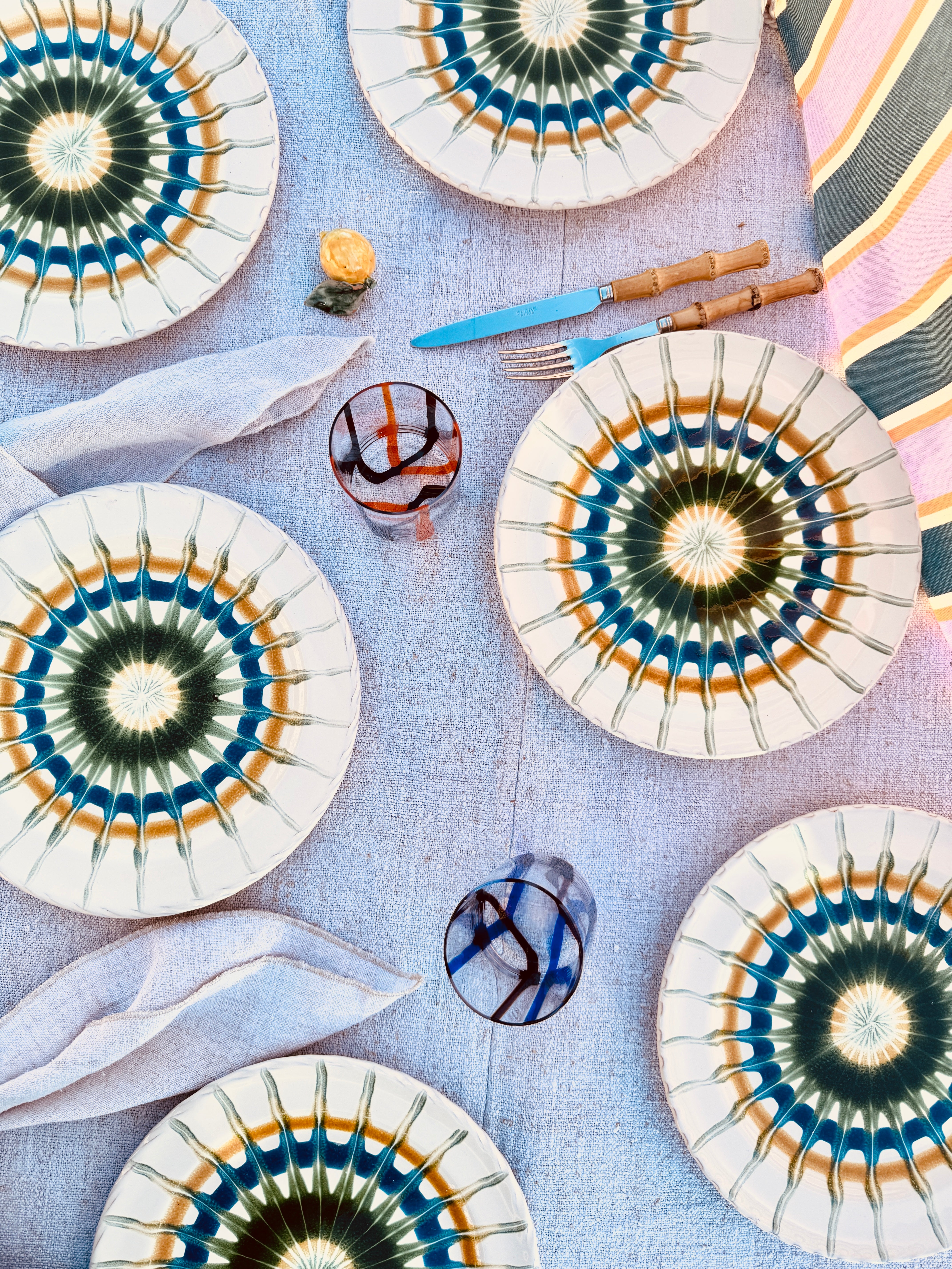 Speiseteller 27cm "Grand Hotel Riviera 1969" 6er Set