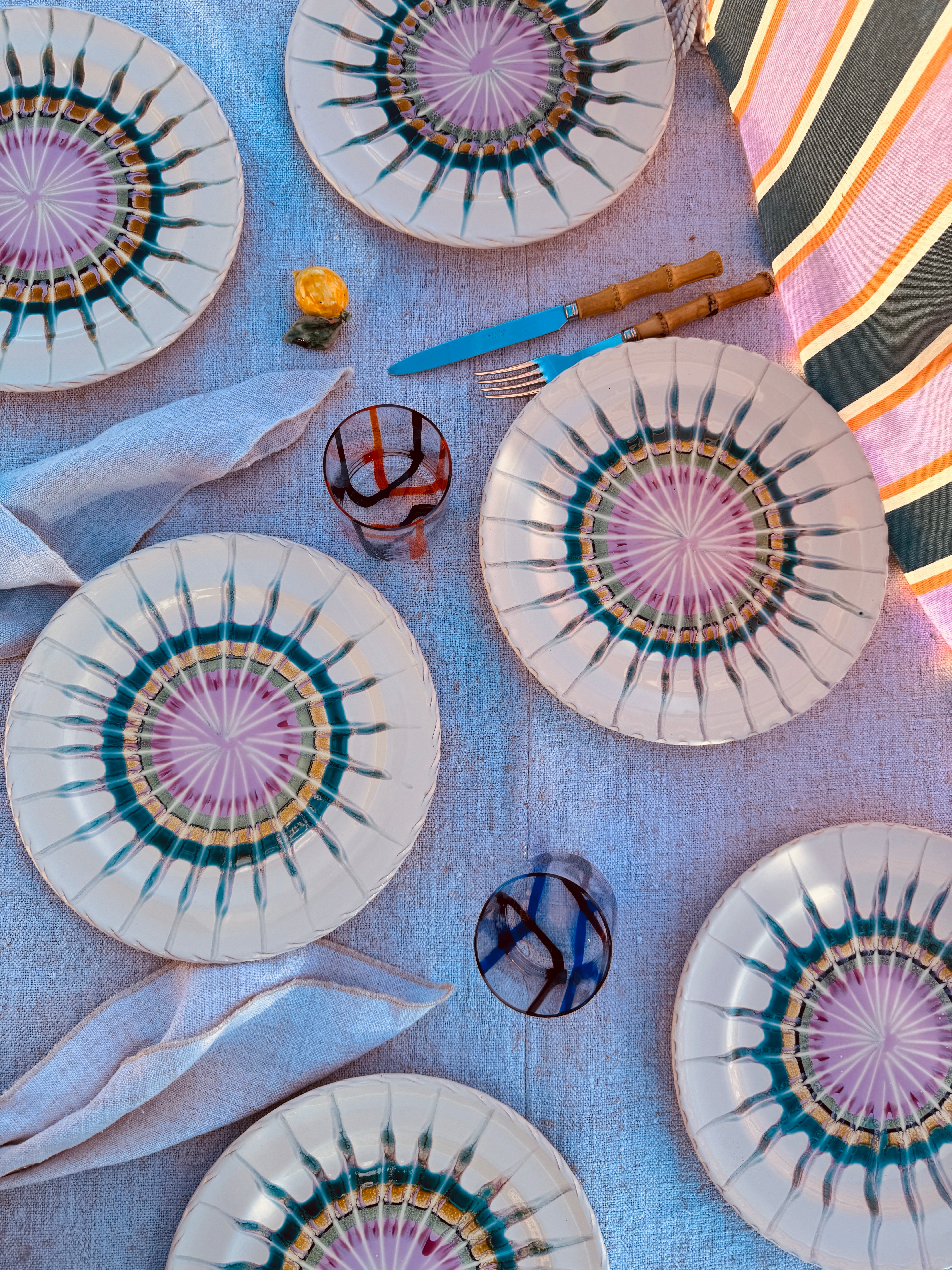 Dinner Plate 27cm "Grand Hotel Riviera 1968" Set of 6