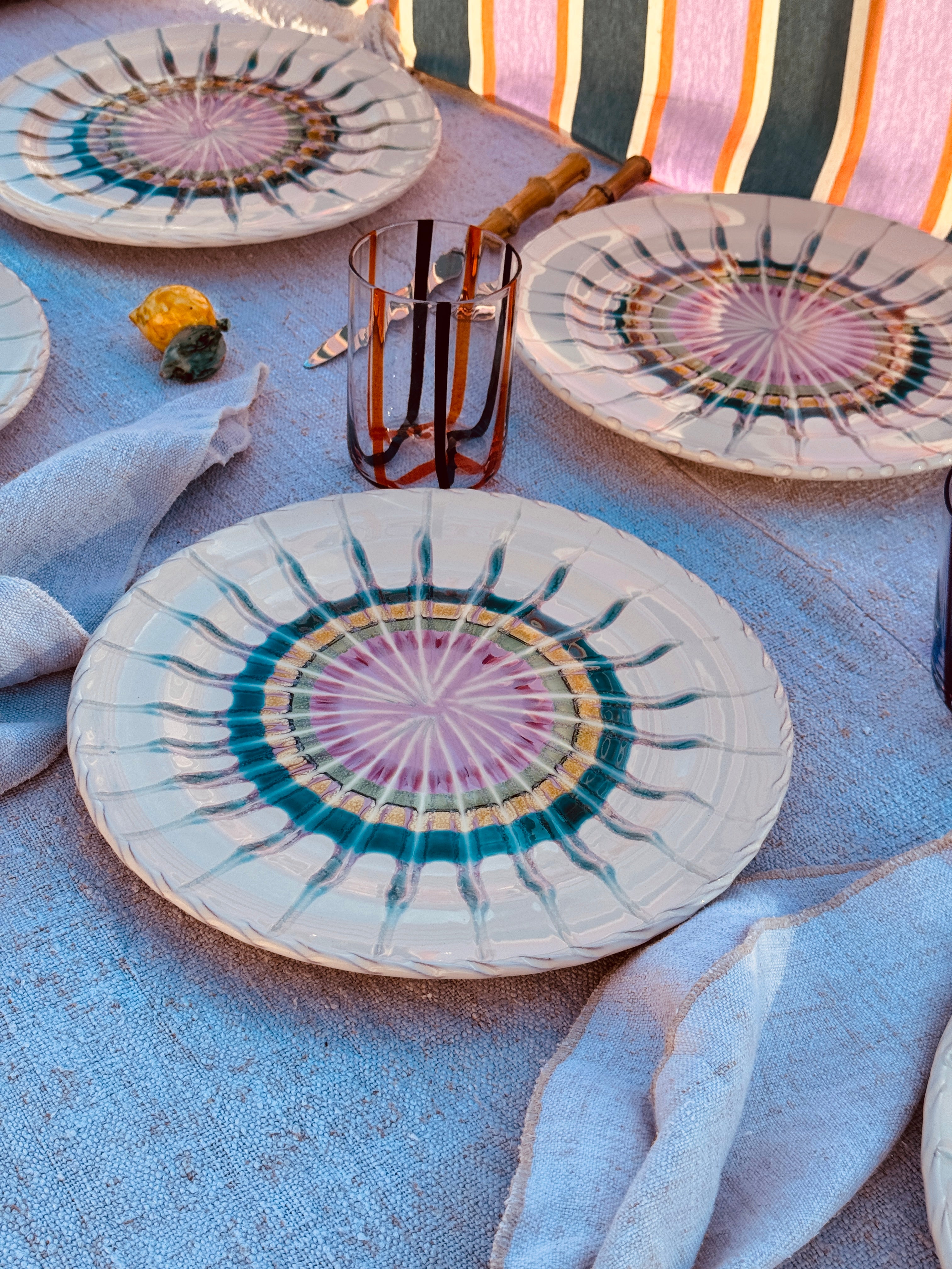 Dinner Plate 27cm "Grand Hotel Riviera 1968" Set of 6