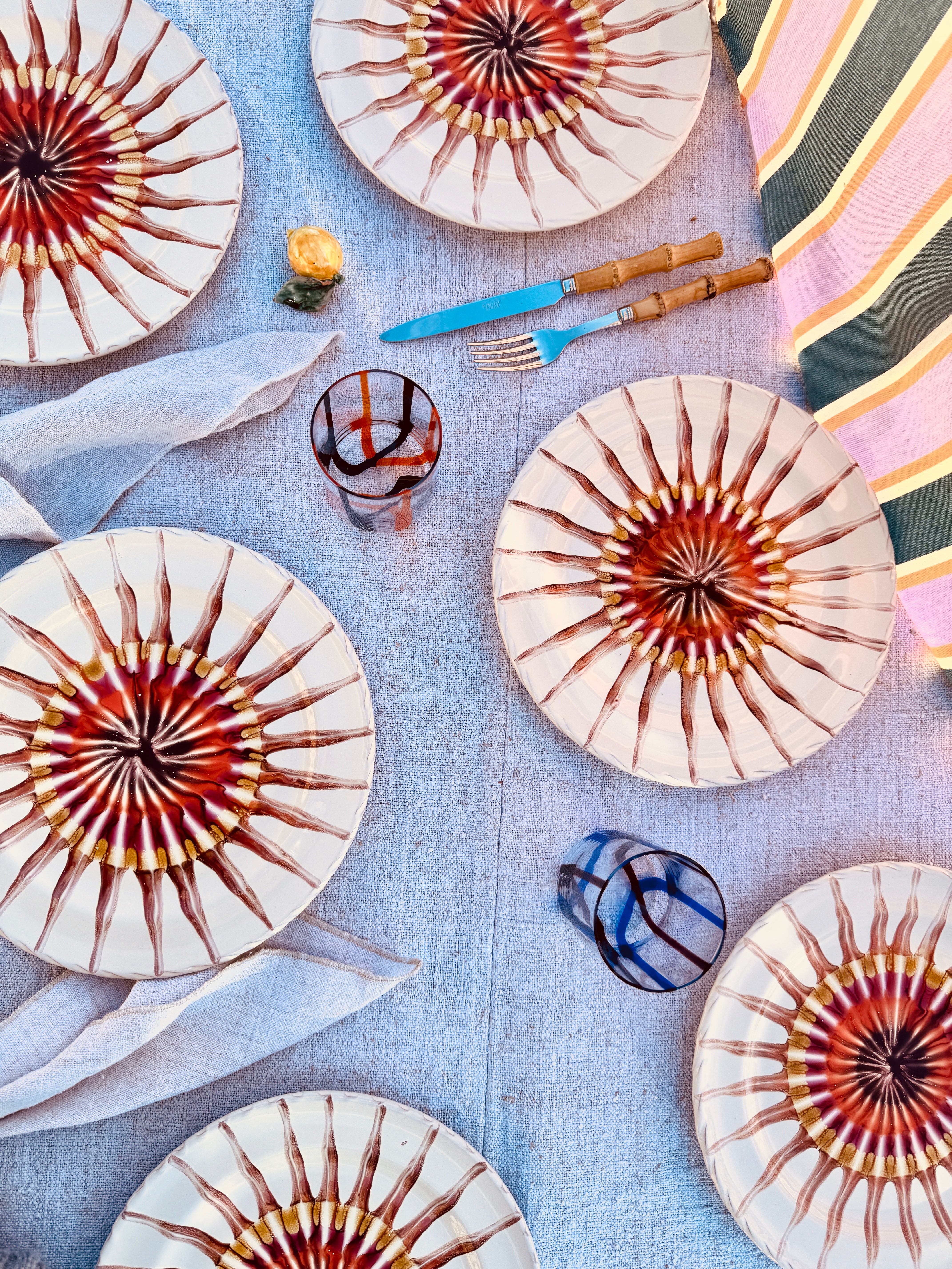 Speiseteller 27cm "Grand Hotel Riviera 1967" 6er Set