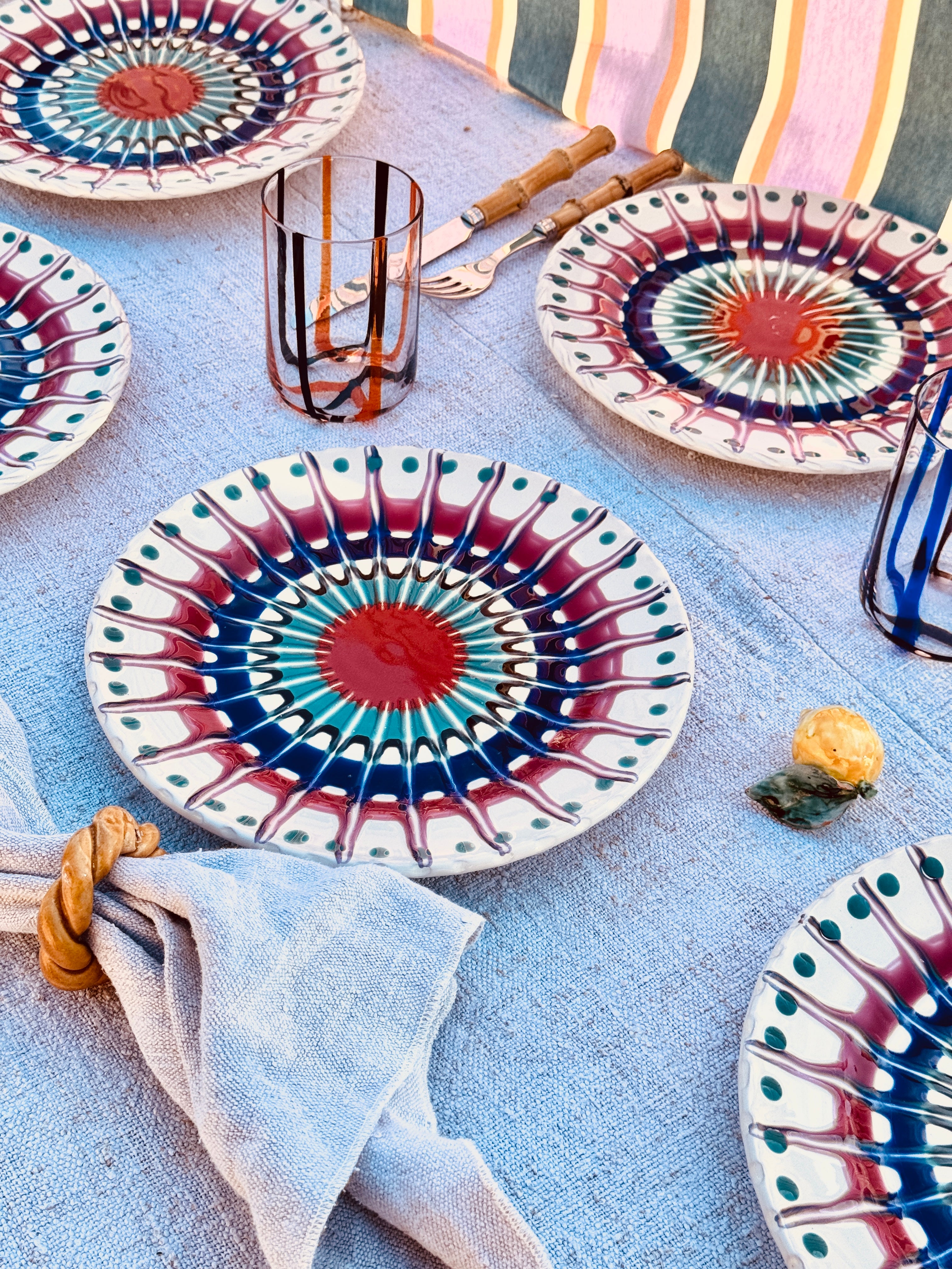 Dinner Plate 25cm "Grand Hotel Riviera Classic Four" Set of 6