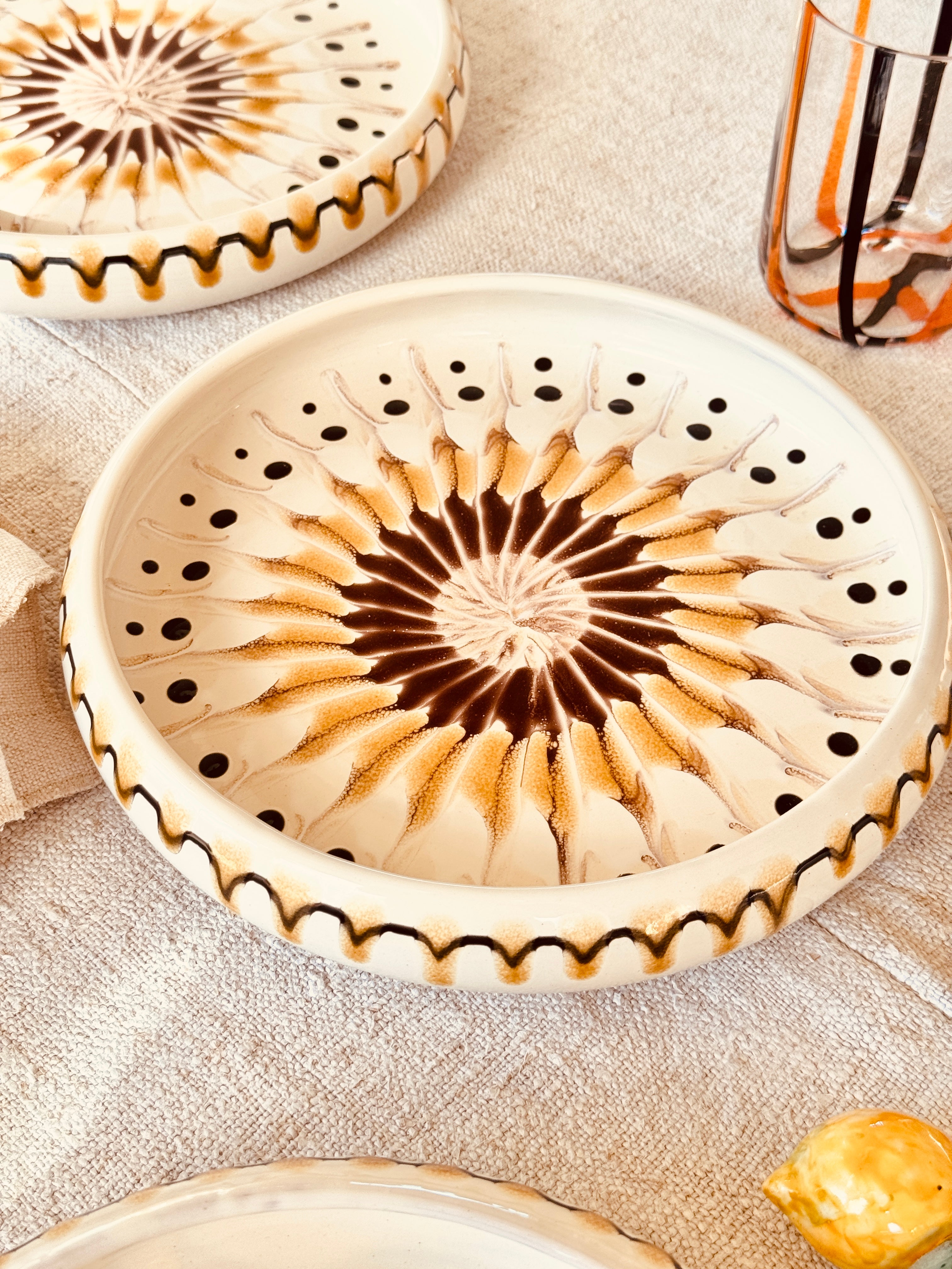 Frisbee Speiseteller - 25cm "Lido Bella" Handgemacht in Apulien