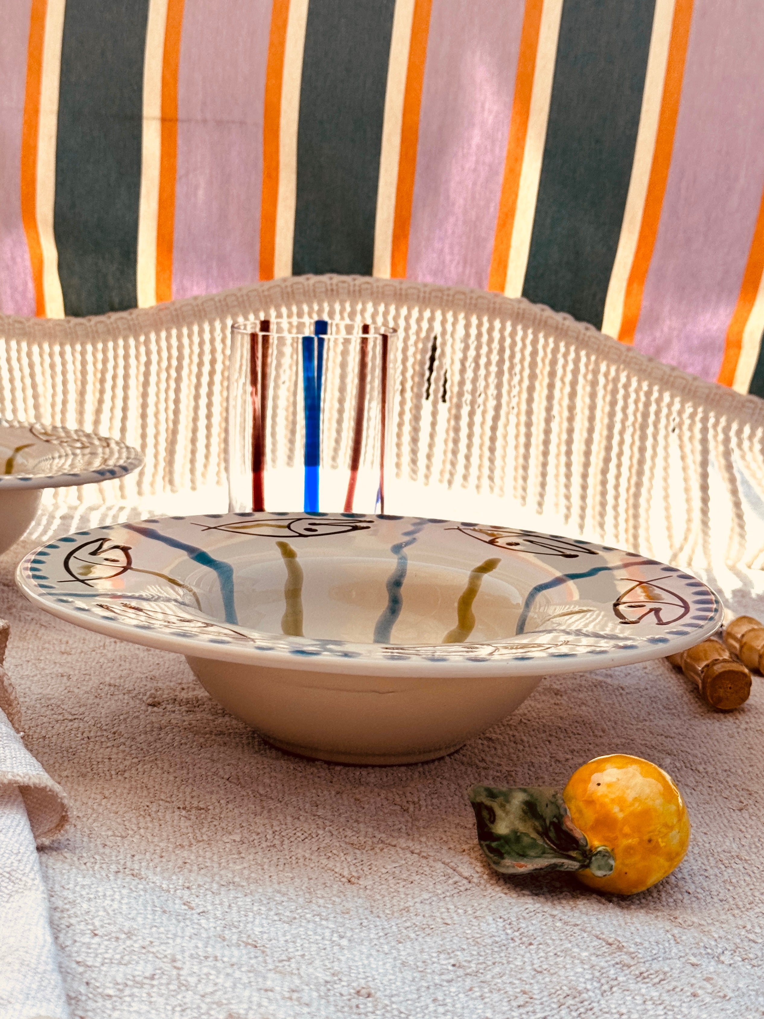 NEW SIZE! Psychodelic Bowl Cappello di Prete 23cm "Pesce Monaco"