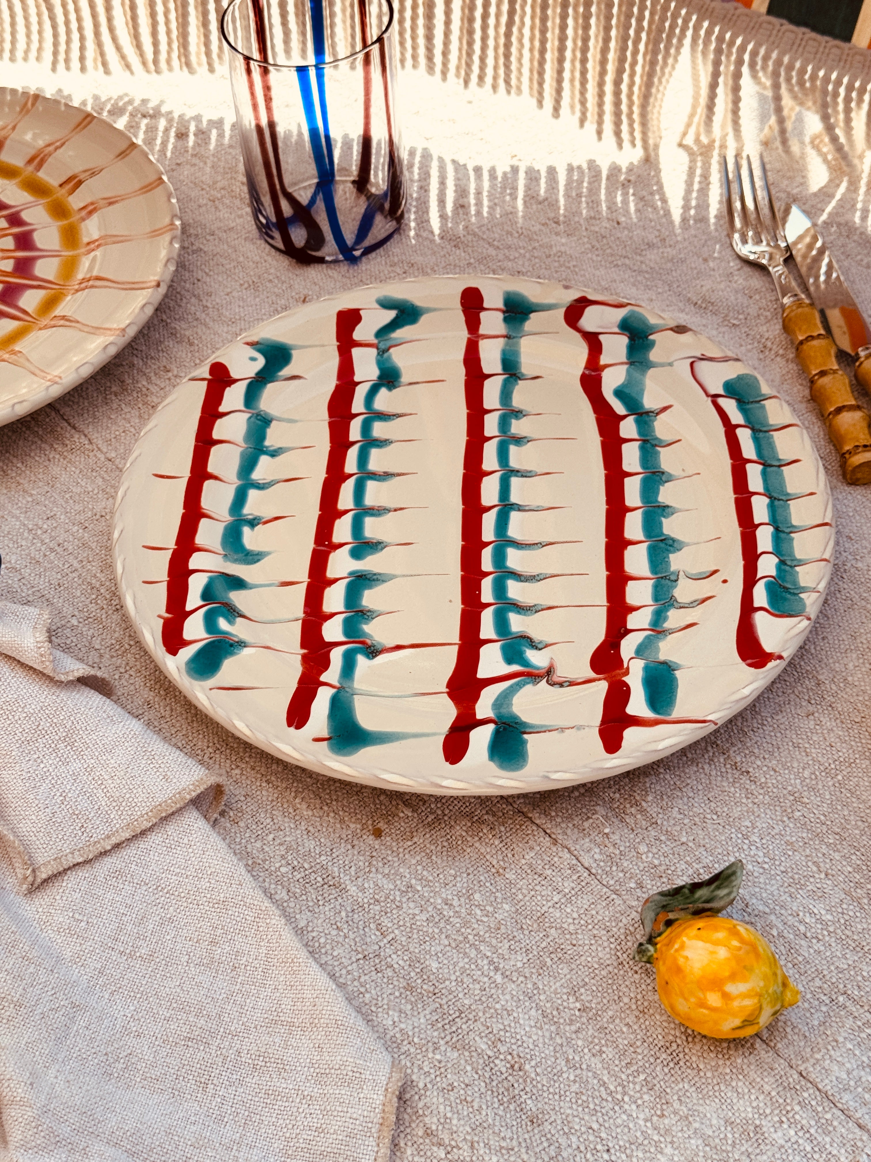 Psychodelic Dinner Plate - 27cm "Unique Art Pieces by Franco Fasano"
