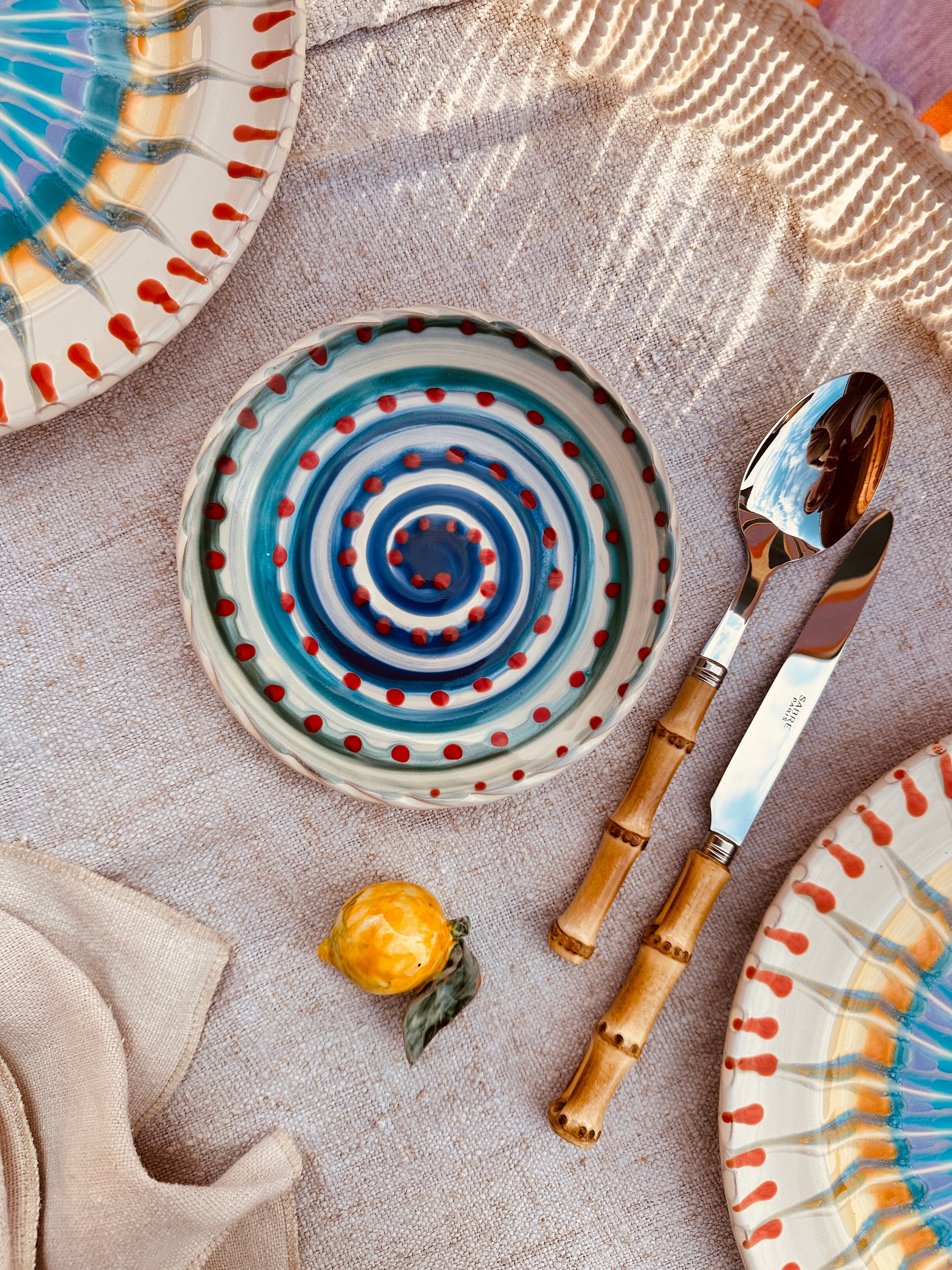Psychodelic Fruit Plate - 16cm "Little Puglia 1966"