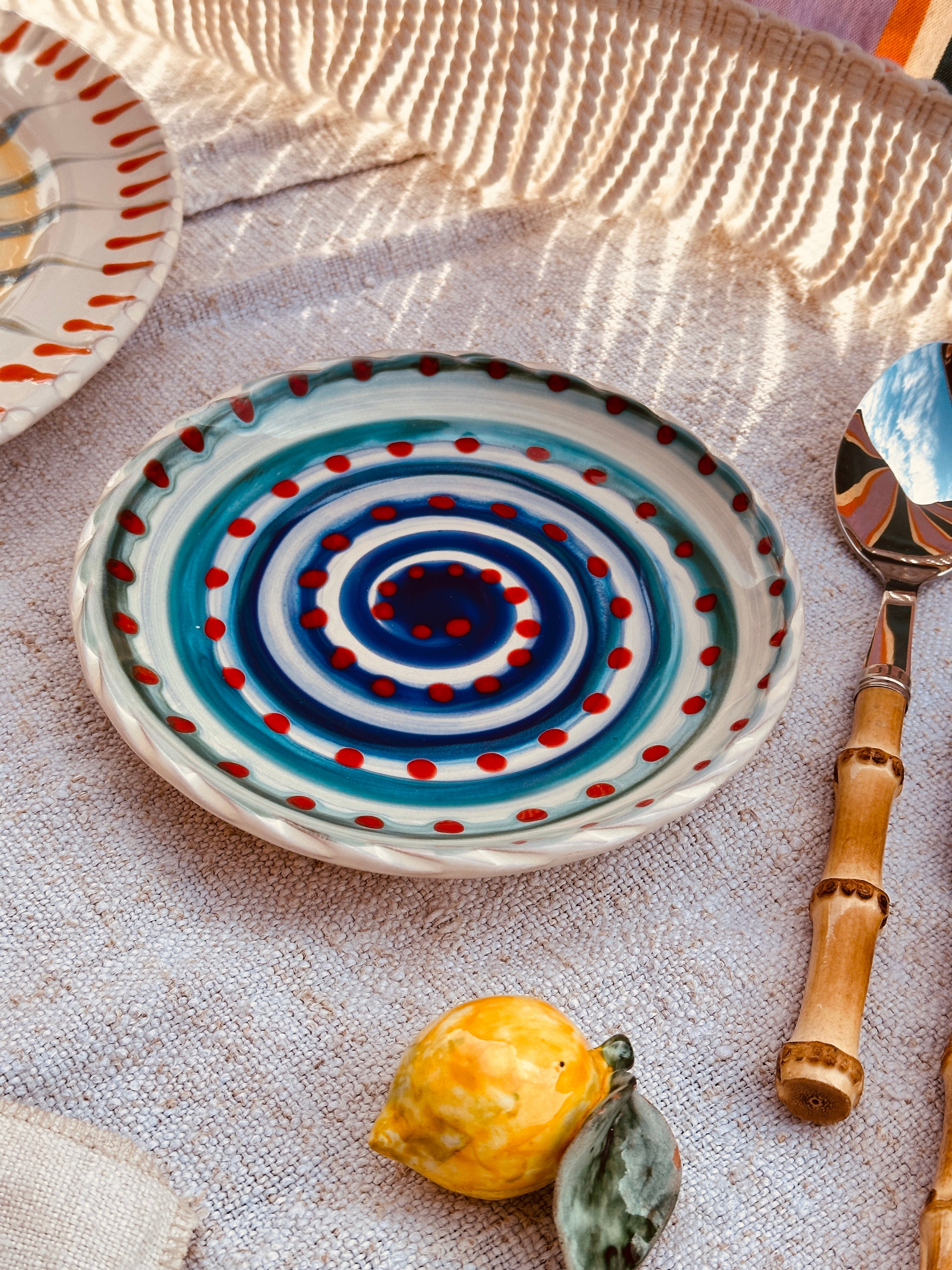 Psychodelic Fruit Plate - 16cm "Little Puglia 1966"