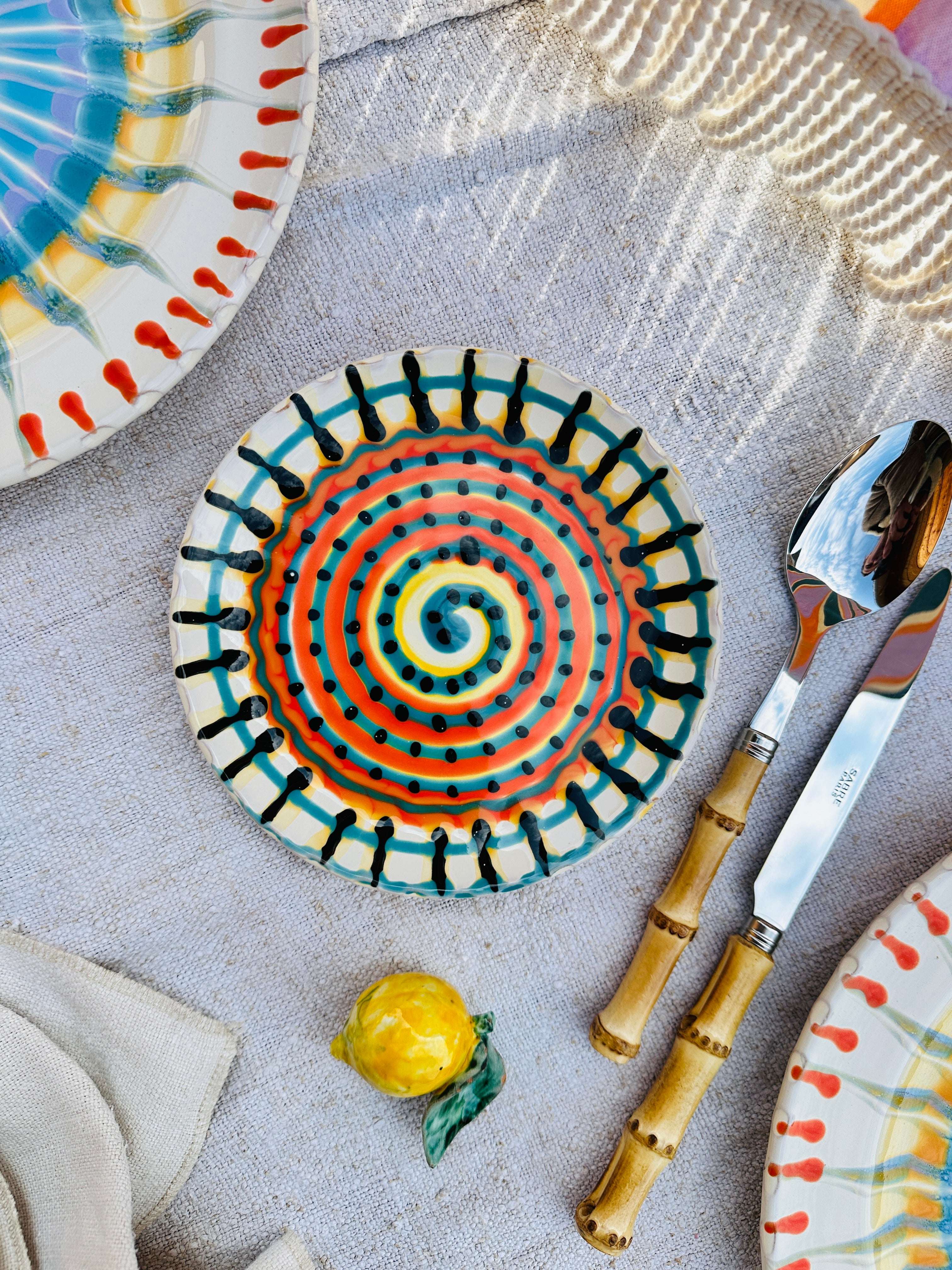 Psychodelic Brotteller Plate - 16cm "Little Puglia 1968"
