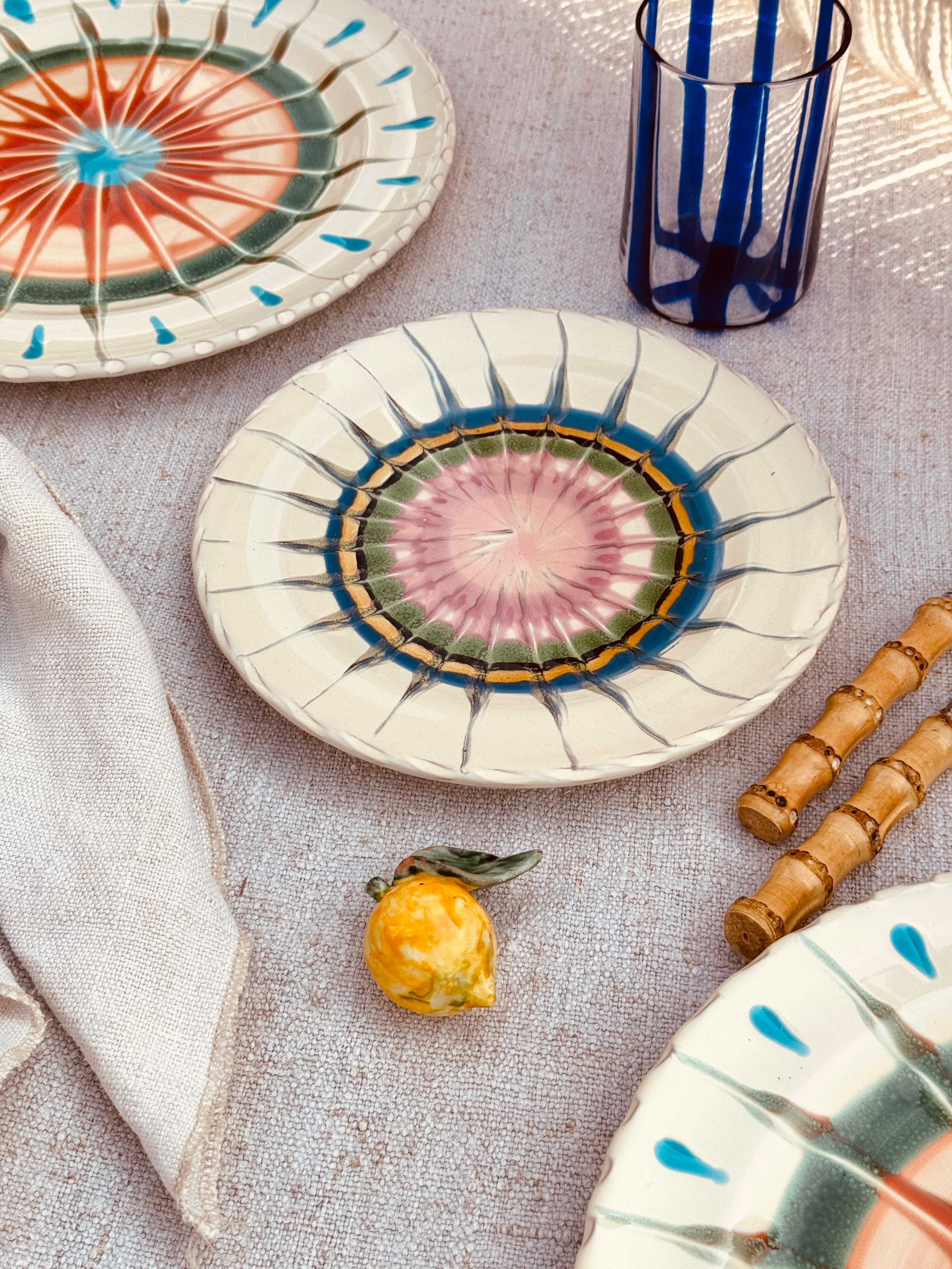 Psychodelic Antipasti Plate - 20 cm "Lido Fantastico 1962"