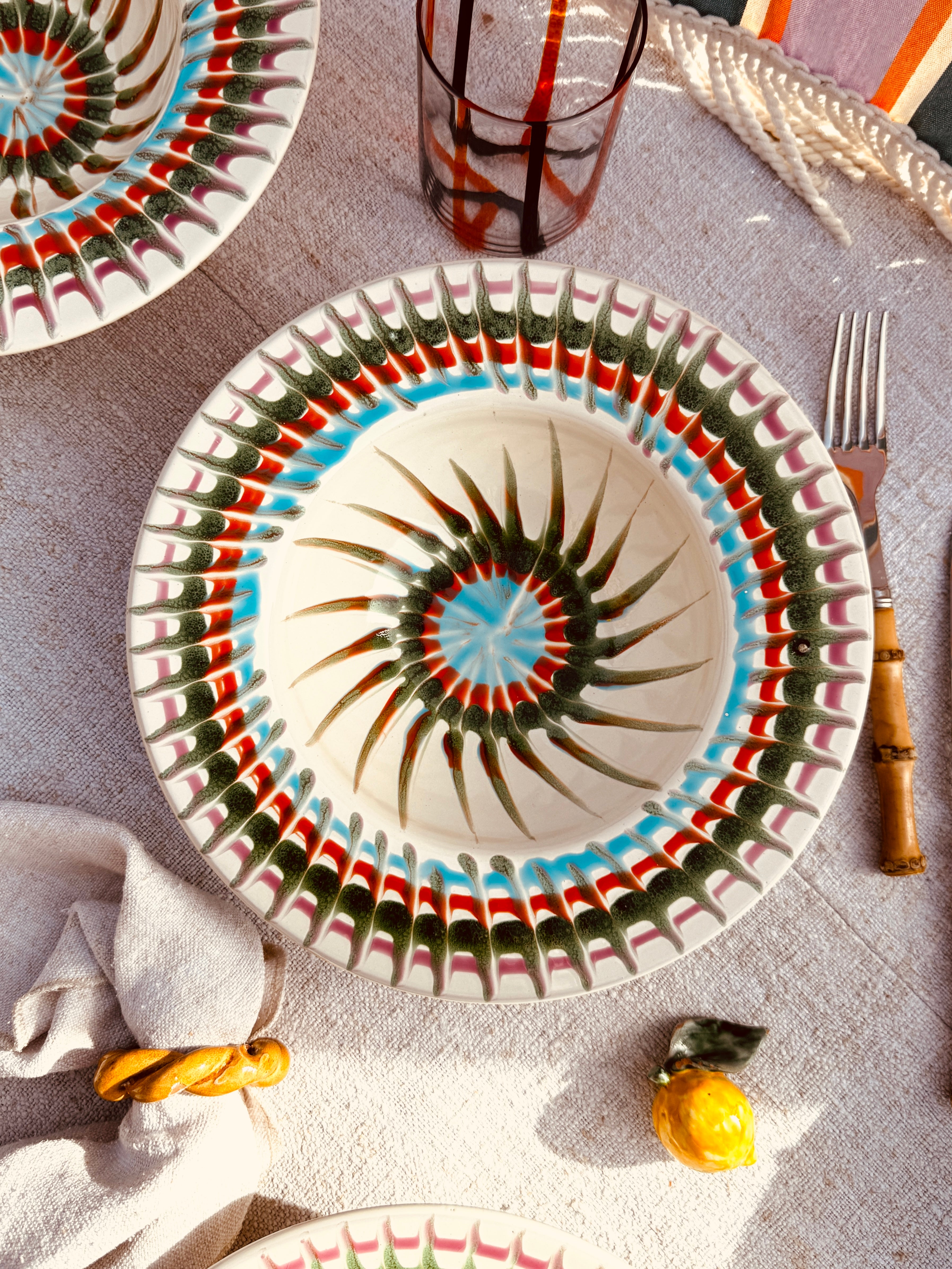 Handgefertigte Pastaschale 25 cm | Cappello di Prete