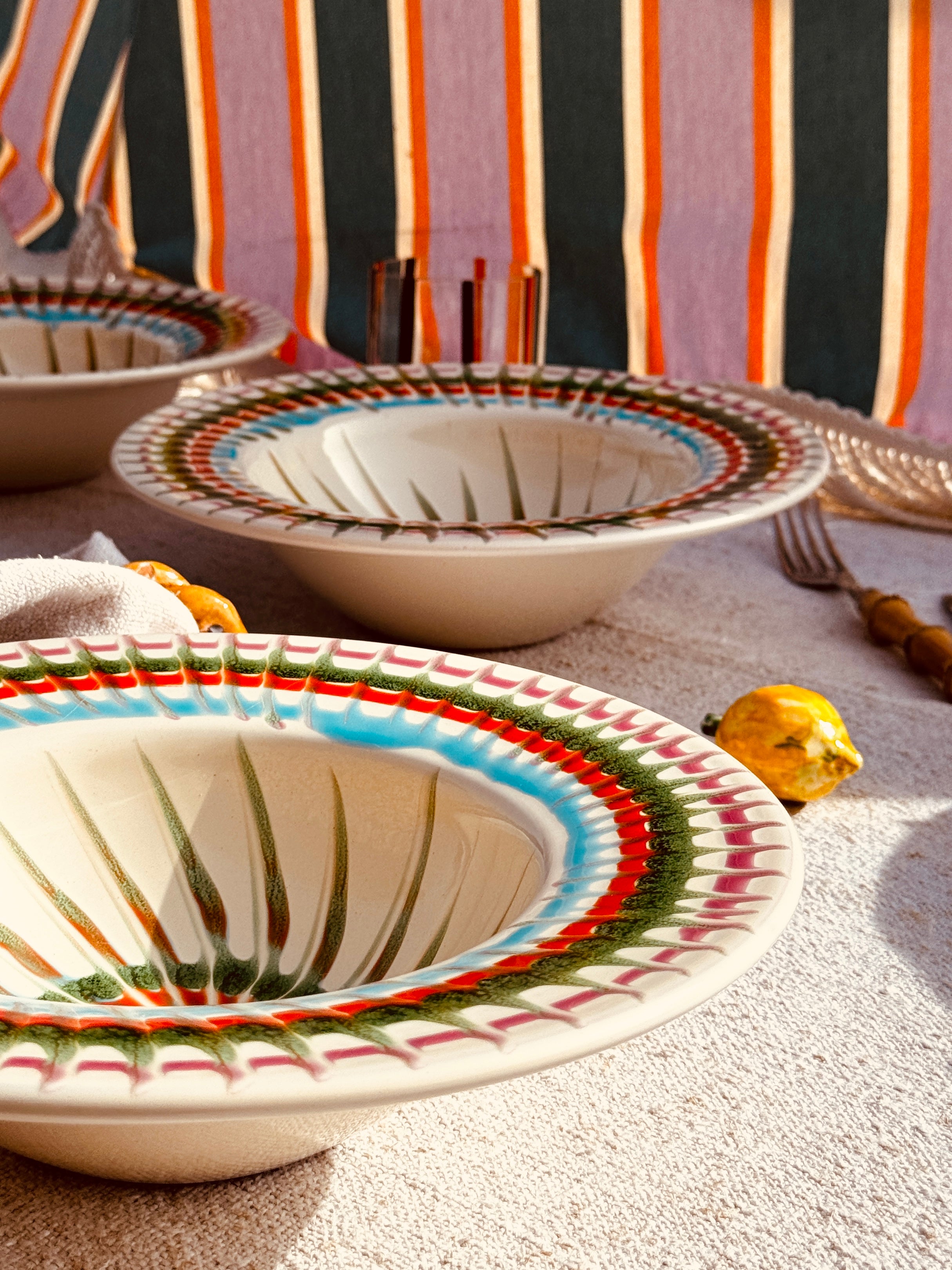 Handgefertigte Pastaschale 25 cm | Cappello di Prete