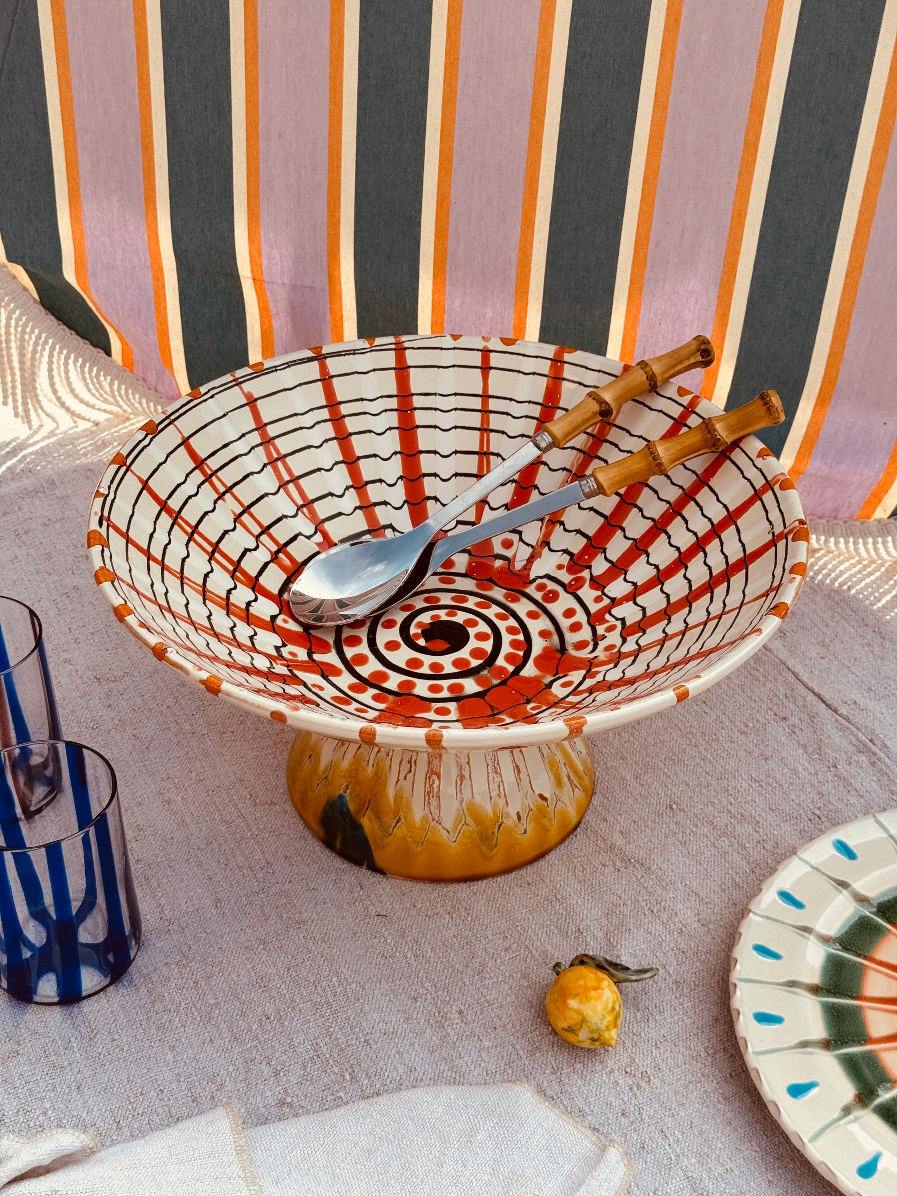 Einzelstück – Psychodelic High Bowl „Konic“, 35 cm