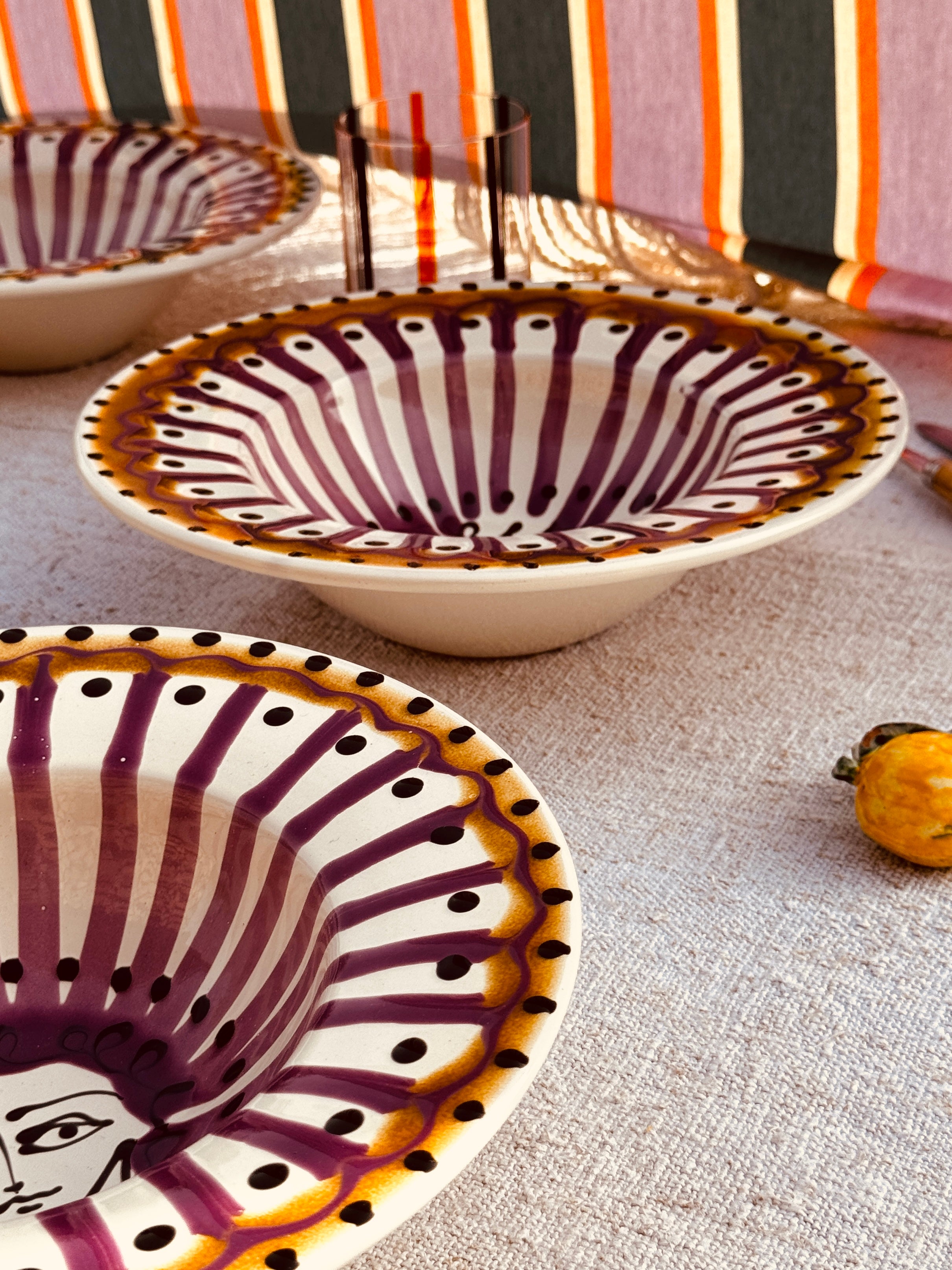 Handgefertigte Pastaschale 25 cm | Cappello di Prete