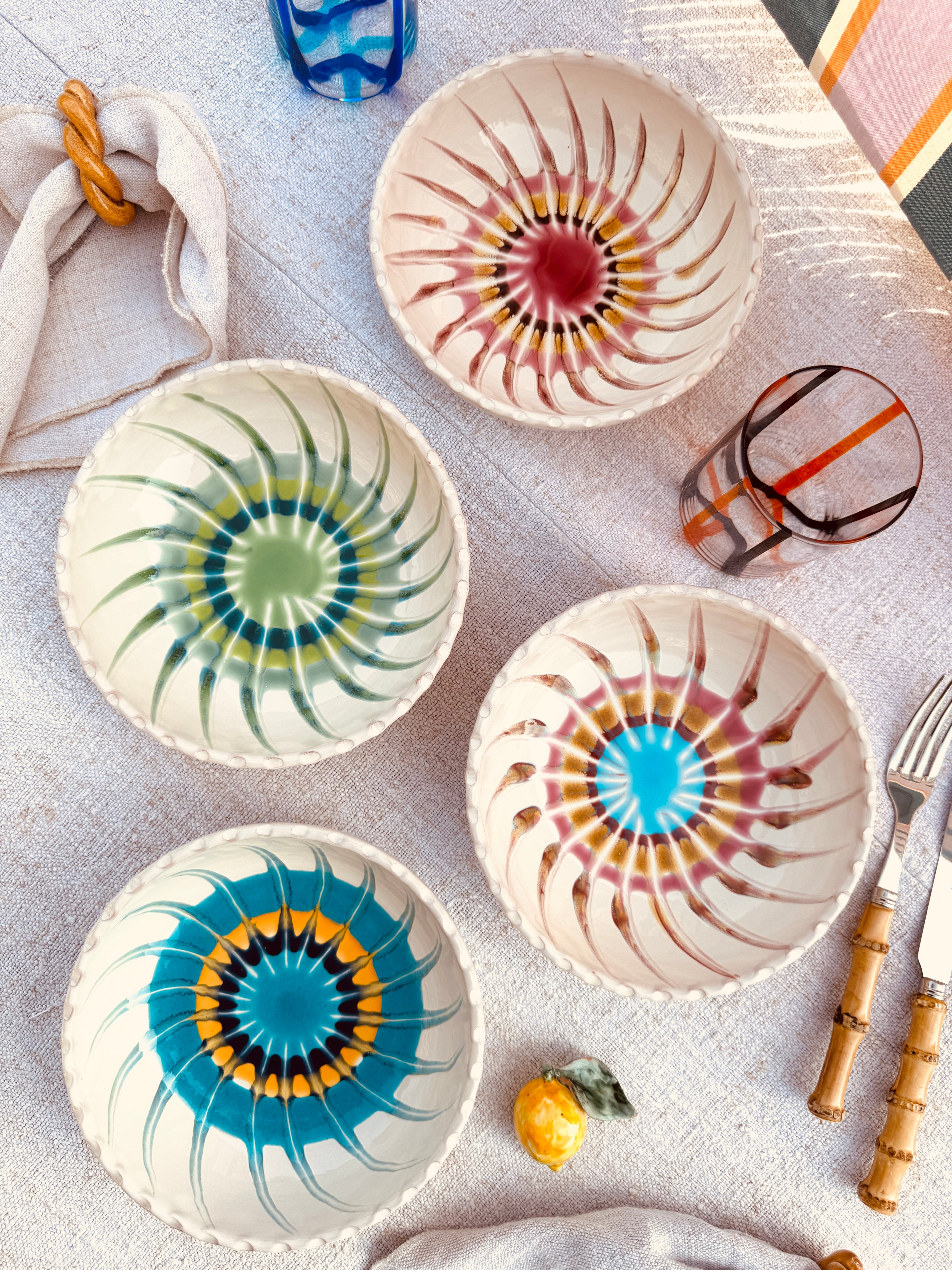 Schale - 19cm „Riviera Classic Mix" 4er Set