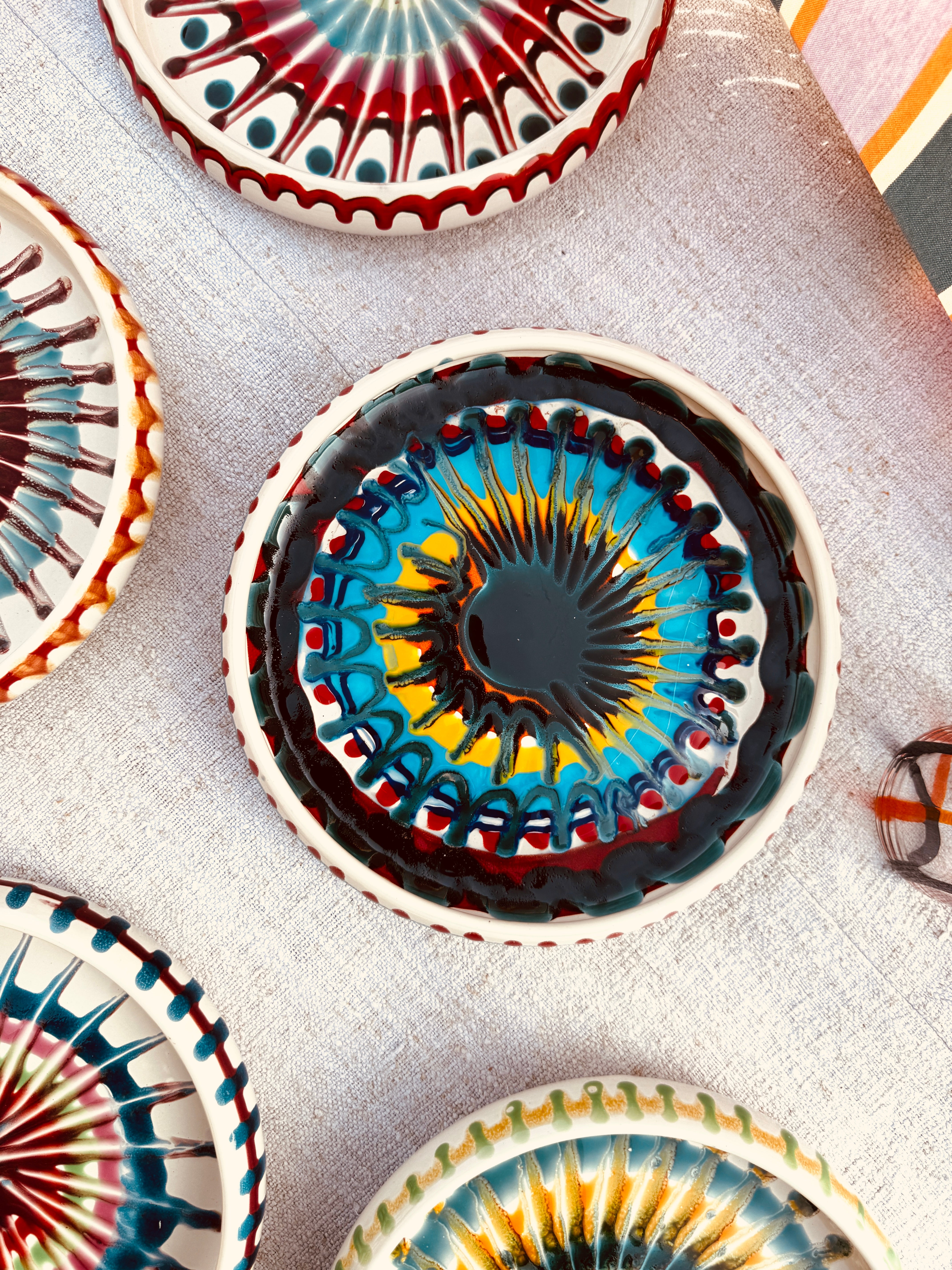 Pasta Teller "Riviera Frisbee Mix" 6er Set