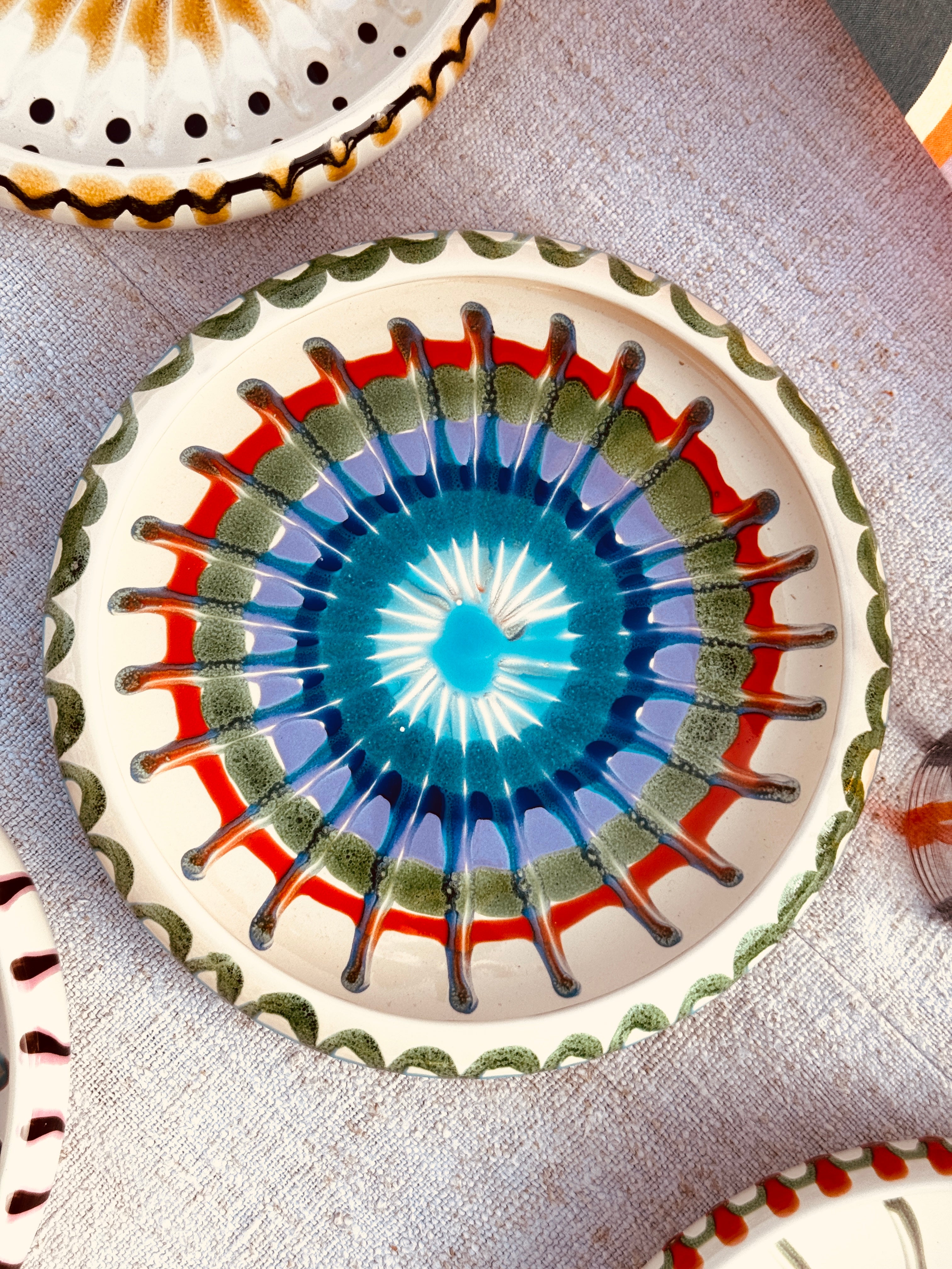 Pasta Teller "Riviera Frisbee Mix" 6er Set