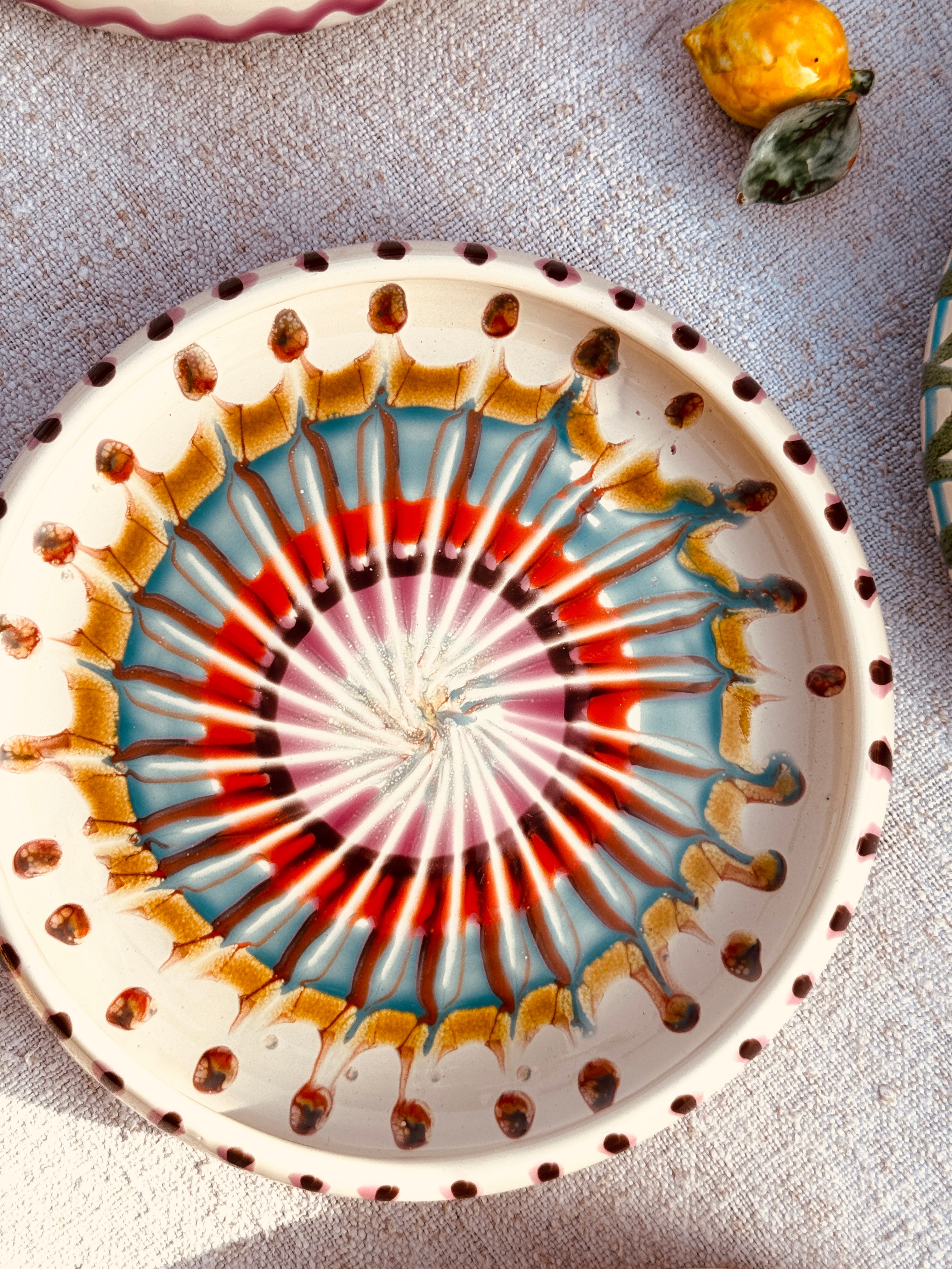 Pasta Teller "Riviera Frisbee Mix" 6er Set