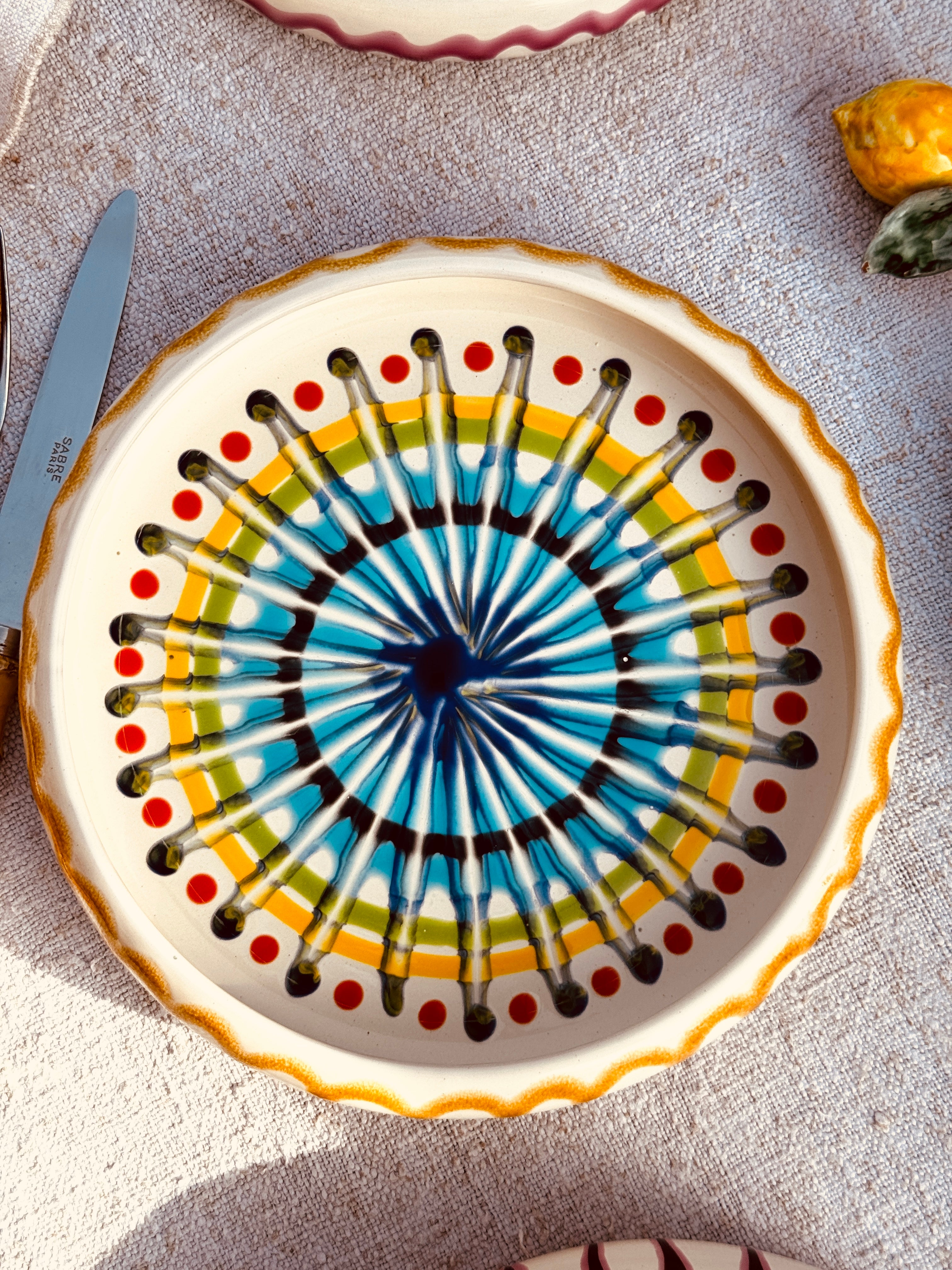 Pasta Teller "Riviera Frisbee Mix" 6er Set