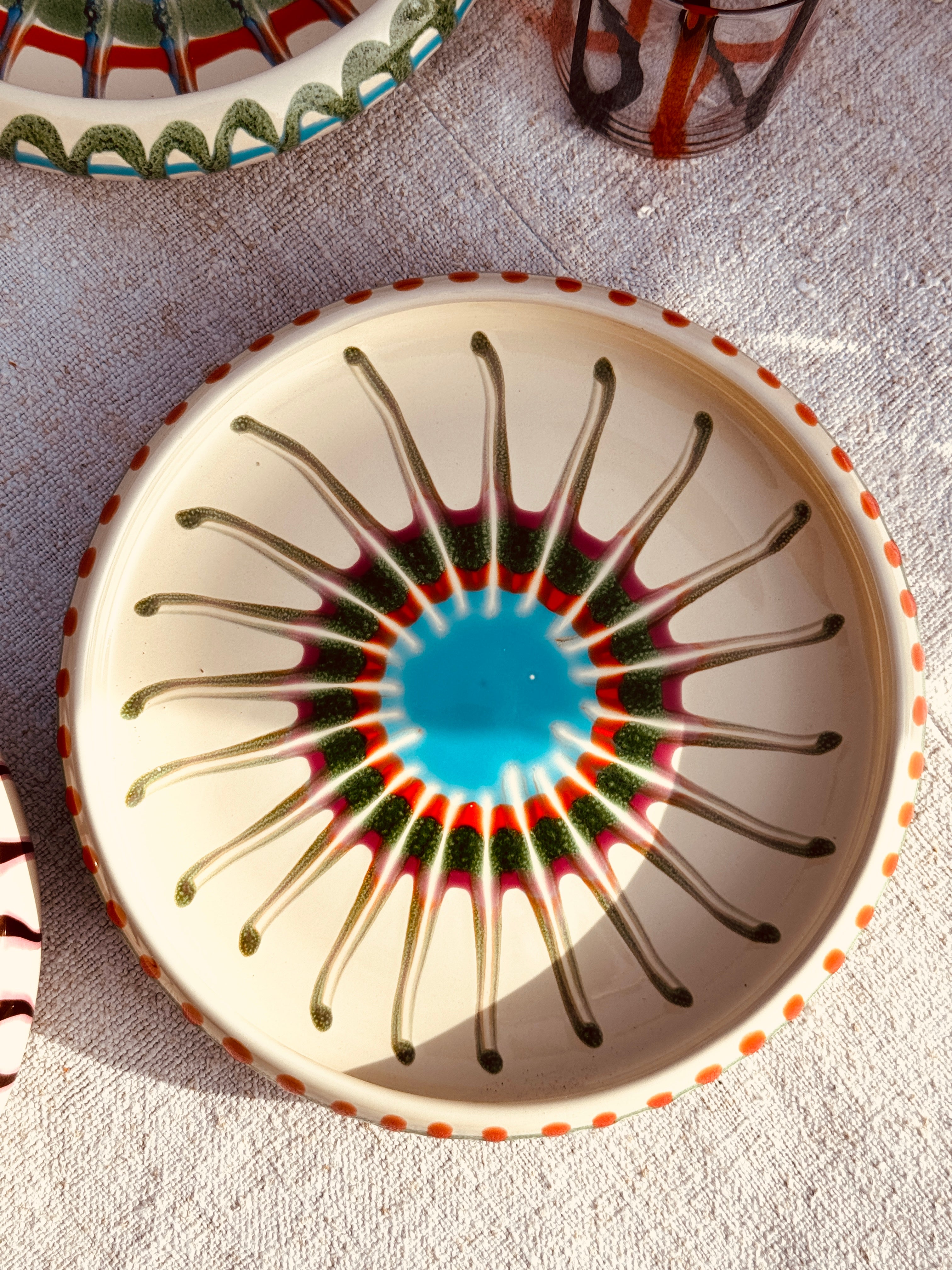 Pasta Teller "Riviera Frisbee Mix" 6er Set