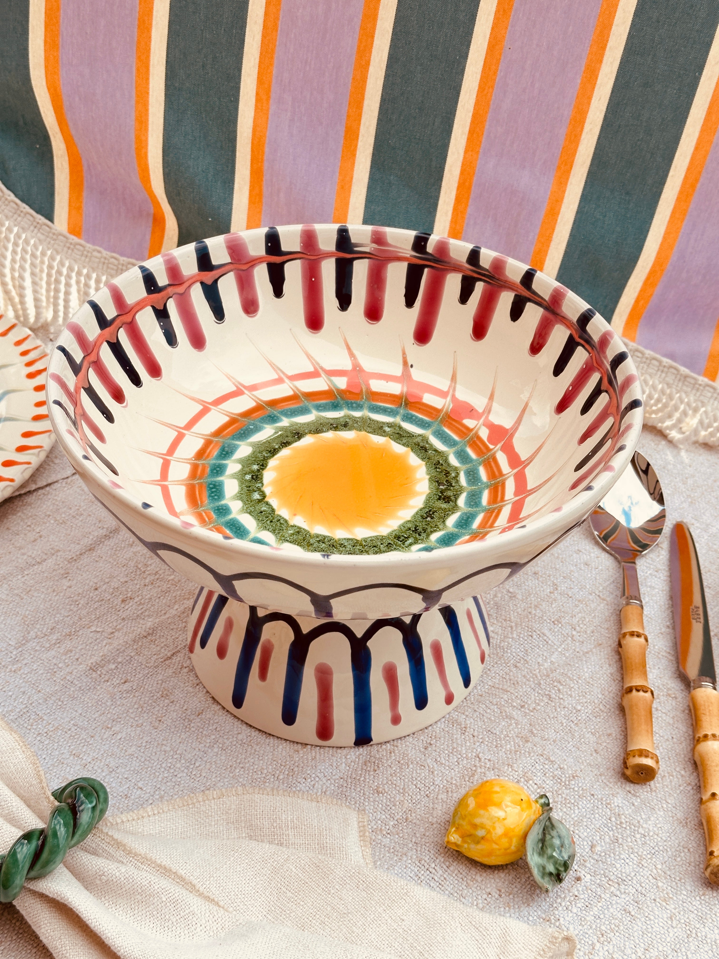 Psychodelic High Bowl - 26cm "Monopoli"