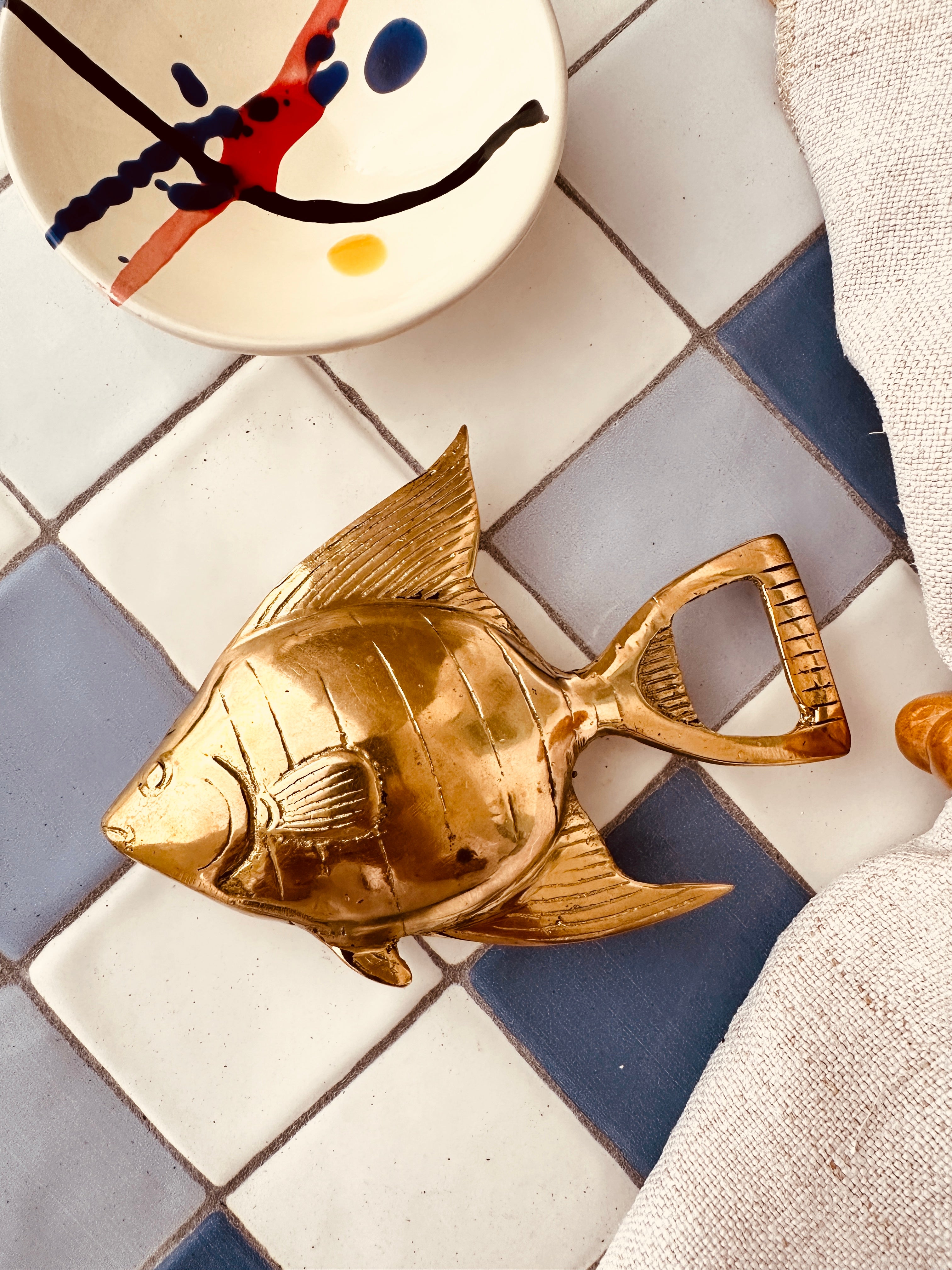 Riviera's Brass Opener "Vintage Goldfish"