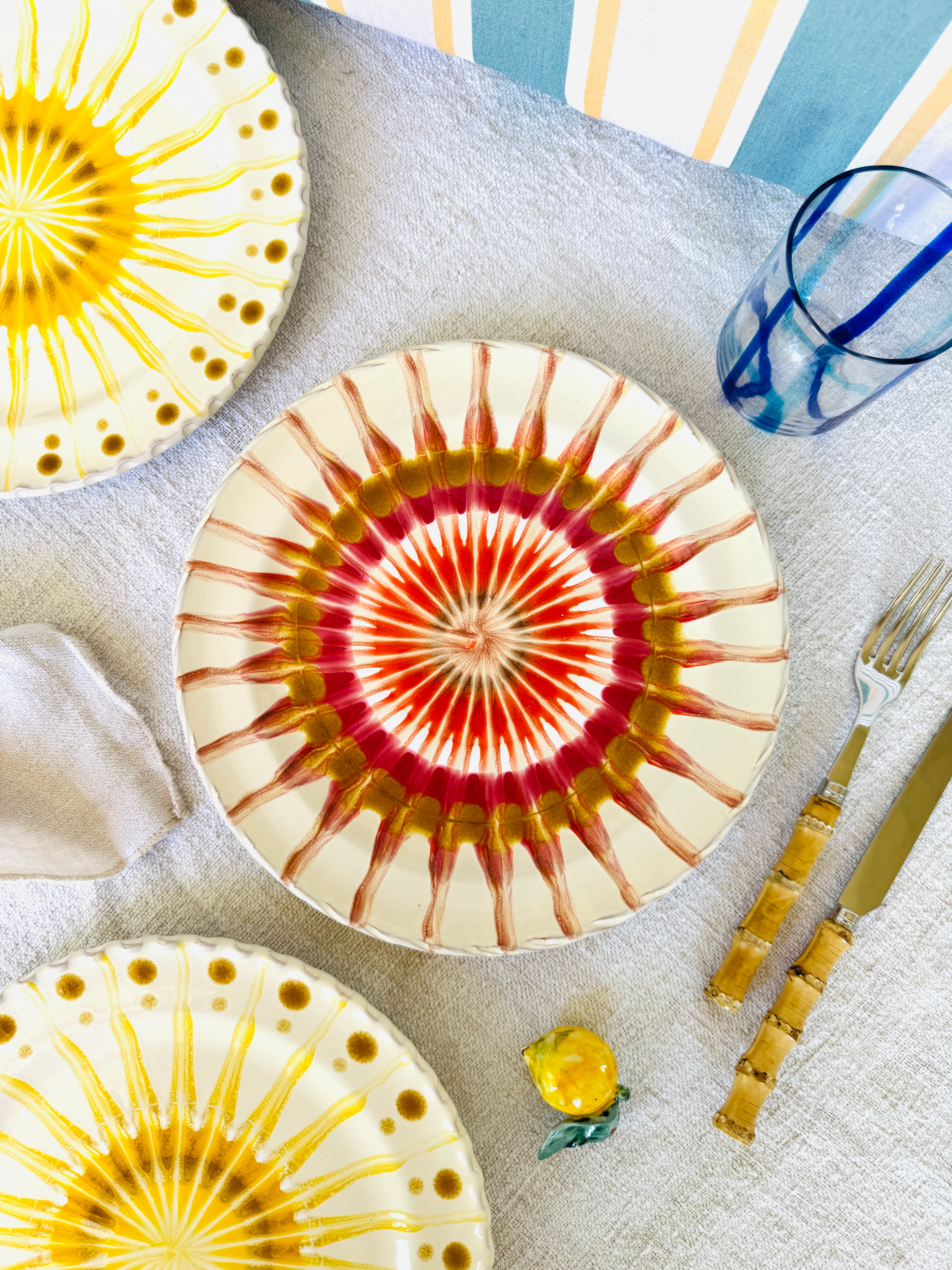 Handmade Italian Dinner Plate 27 cm | Large Ceramic Plate