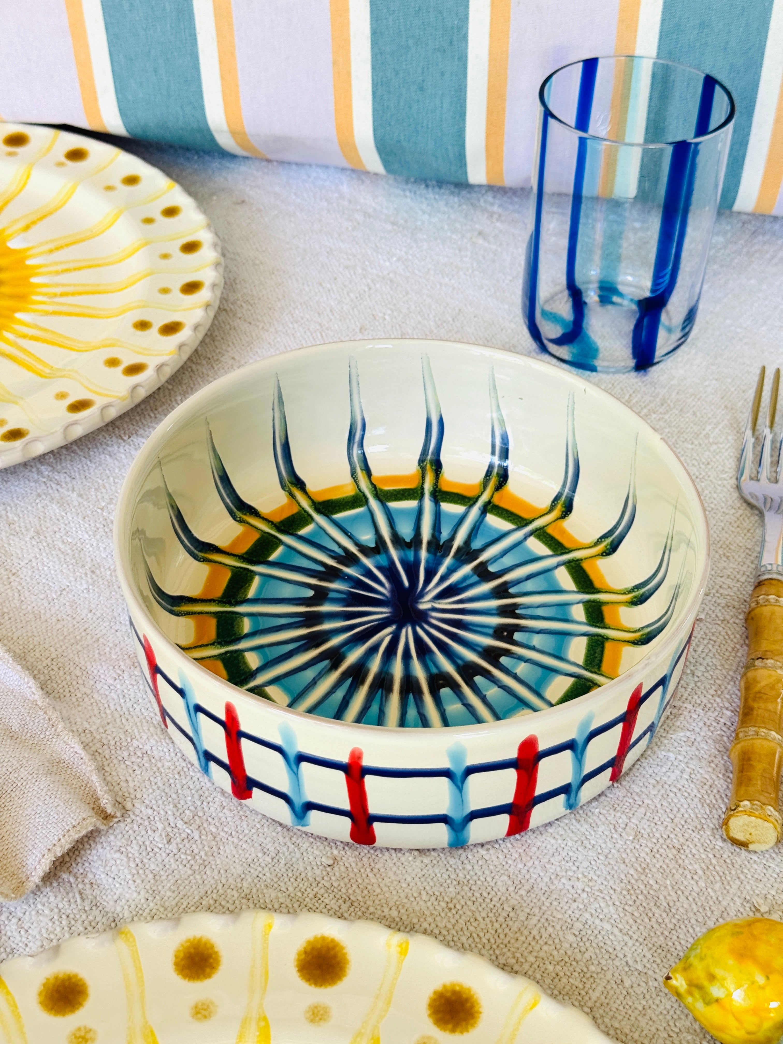 Lido Bowl Riviera 18,5 cm - handpainted in Italy