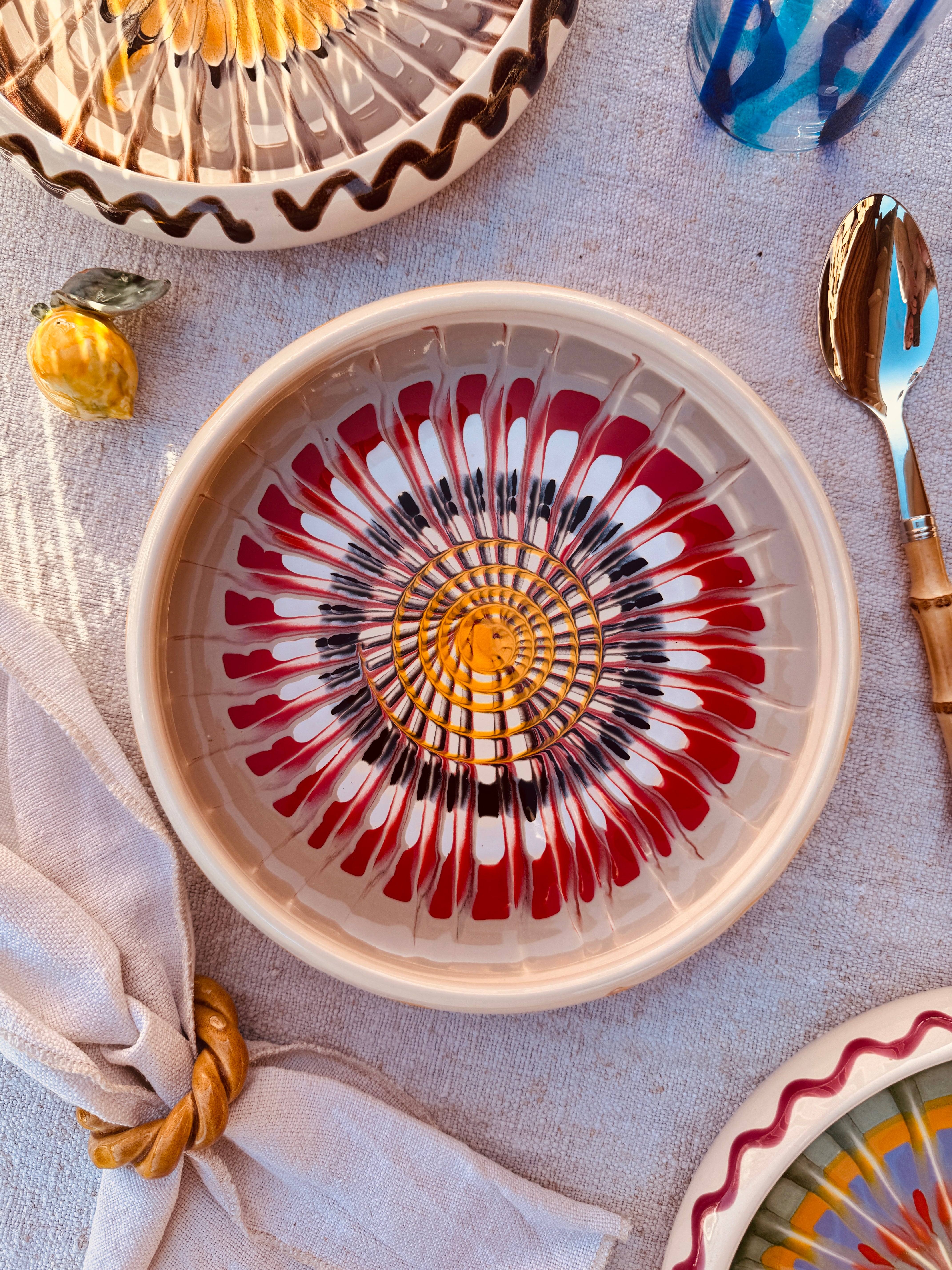 Psychodelic Frisbee Plate - 25cm "Unique Piece - only 1 x available!