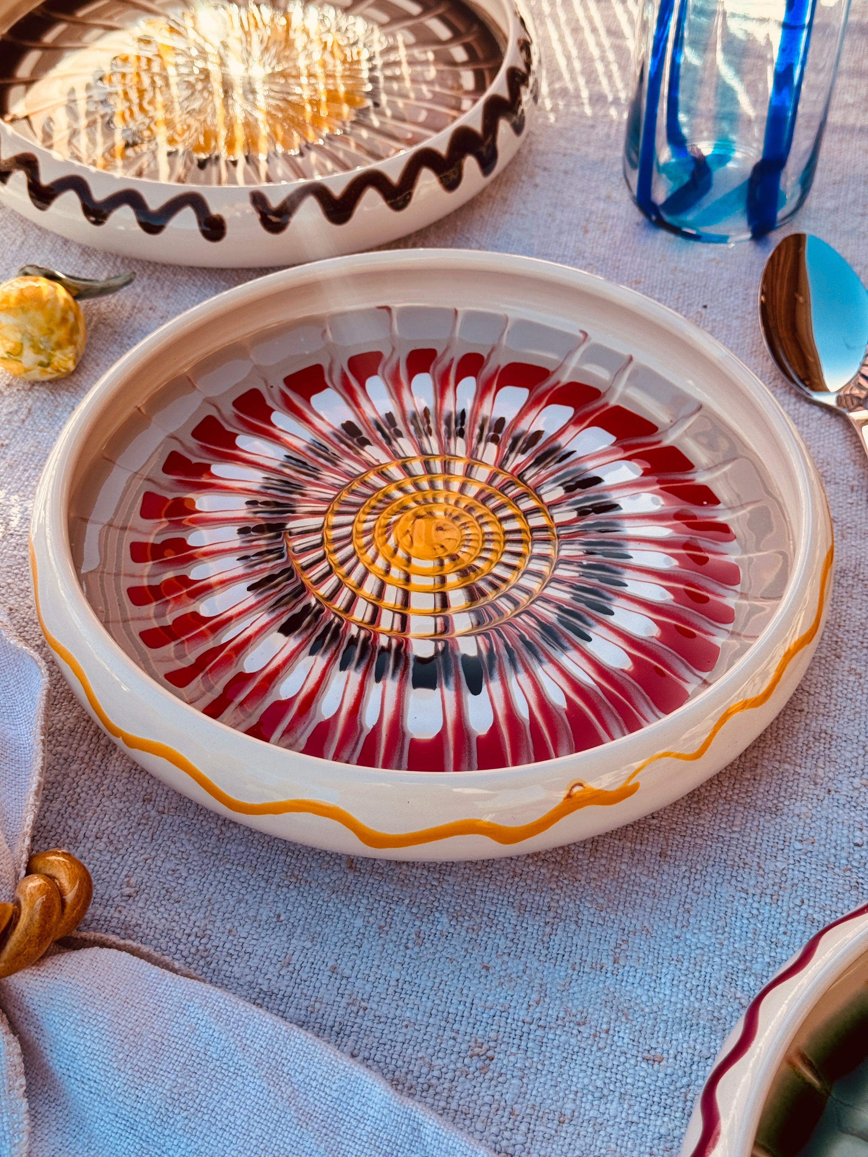 Psychodelic Frisbee Plate - 25cm "Unique Piece - only 1 x available!