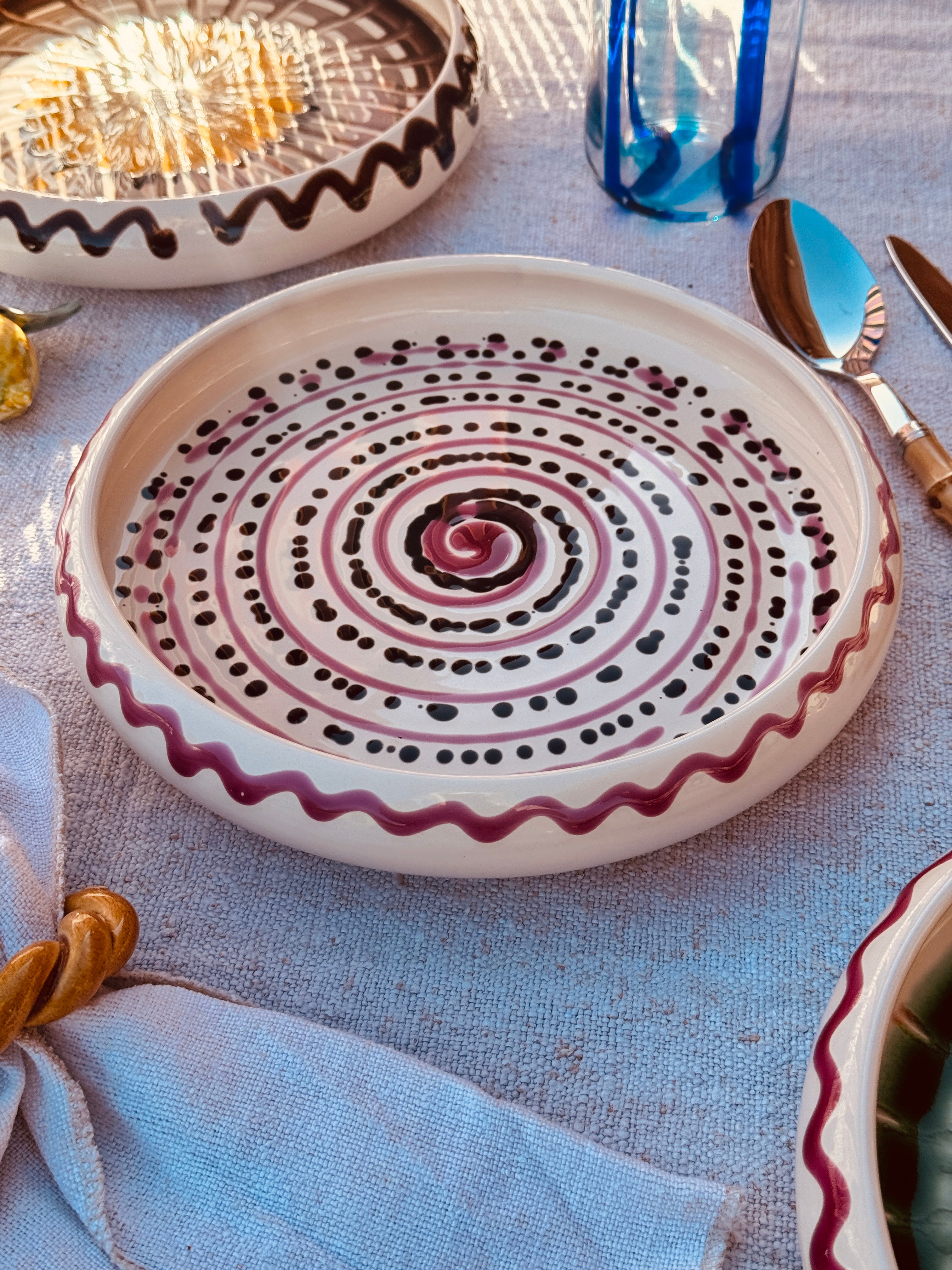 Psychodelic Frisbee Plate - 25cm "Unique Piece - only 1 x available!