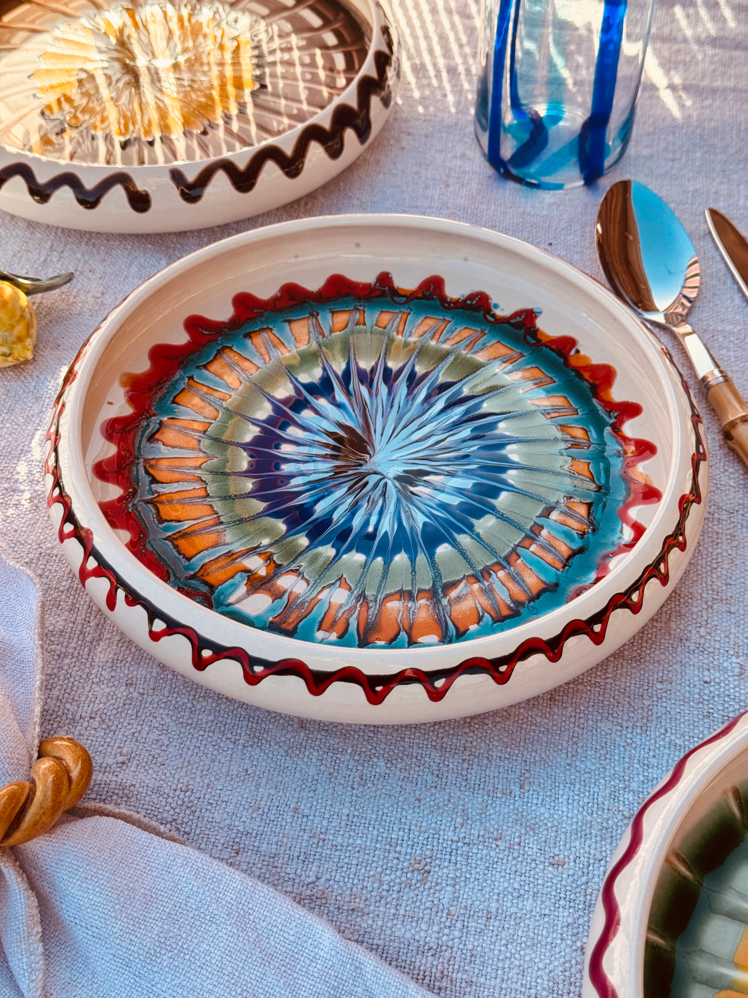 Psychodelic Frisbee Plate - 25cm "Unique Piece - only 1 x available!